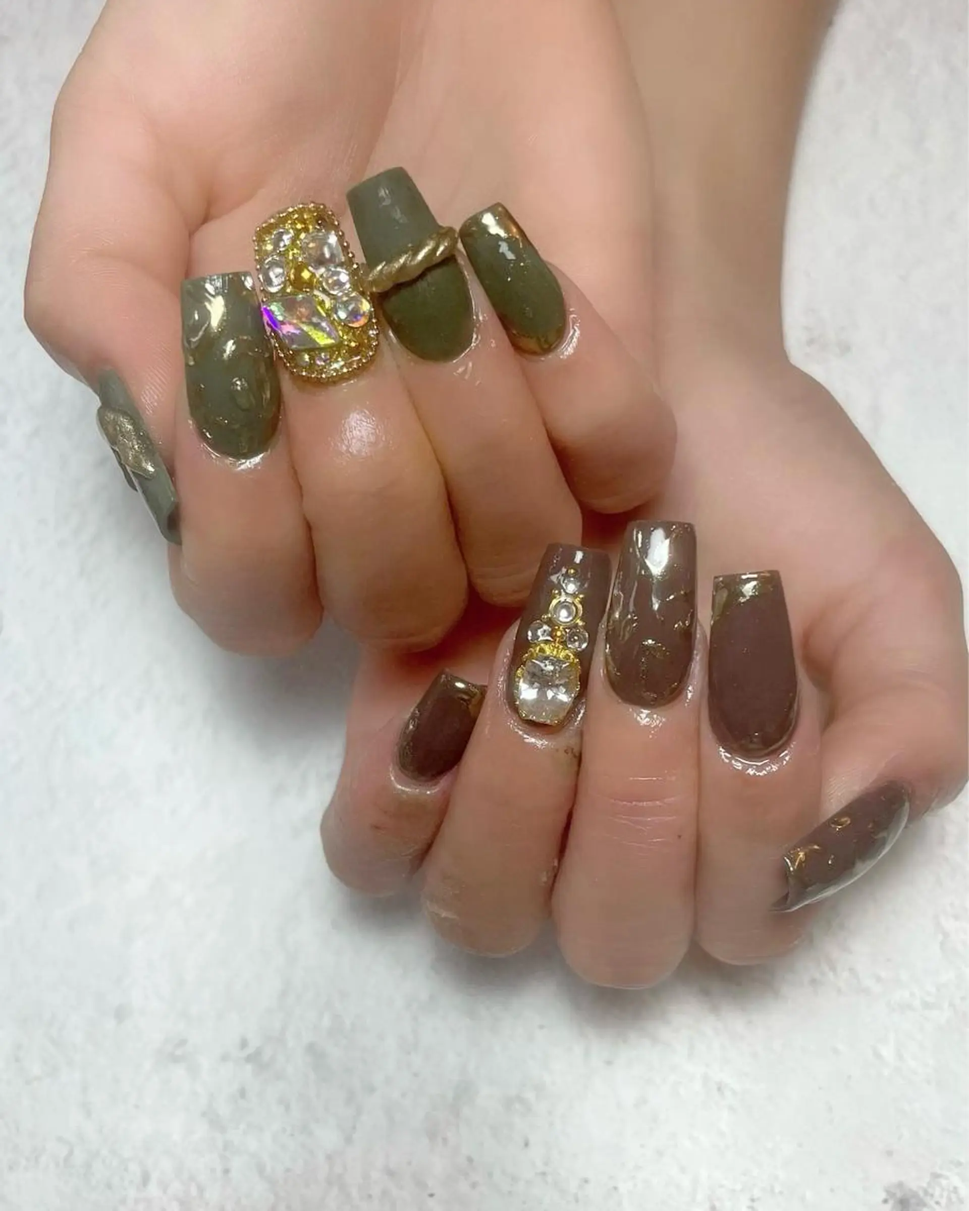 ネイル ハンドネイル Feel ‪‪☺︎‬Yuriaのネイルデザイン