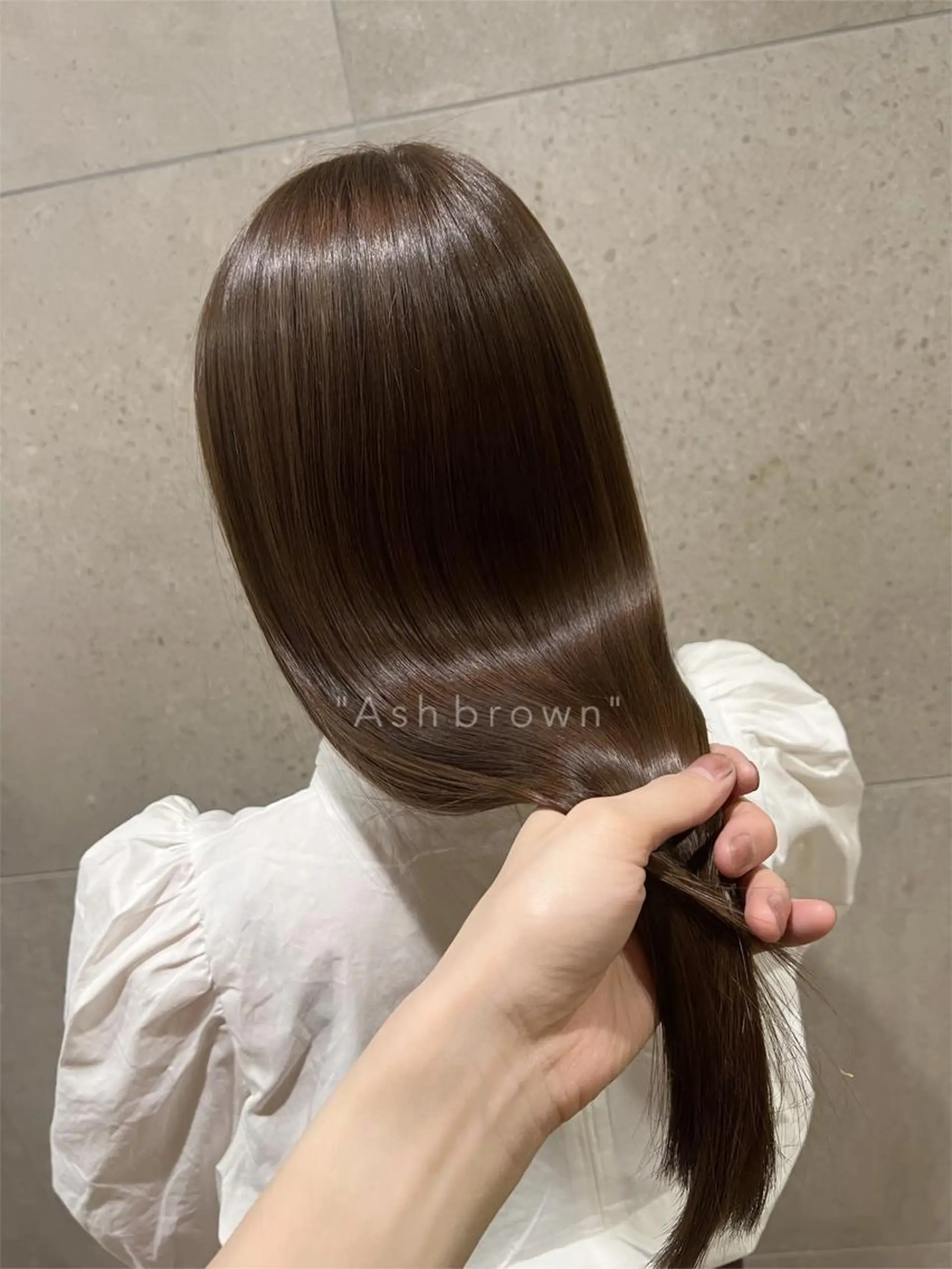ロング カラー アッシュ アッシュブラウン ブラウンカラー カット ヘアカラー トリートメント レイヤーカット／ 髪質改善✨山中優のヘアスタイル
