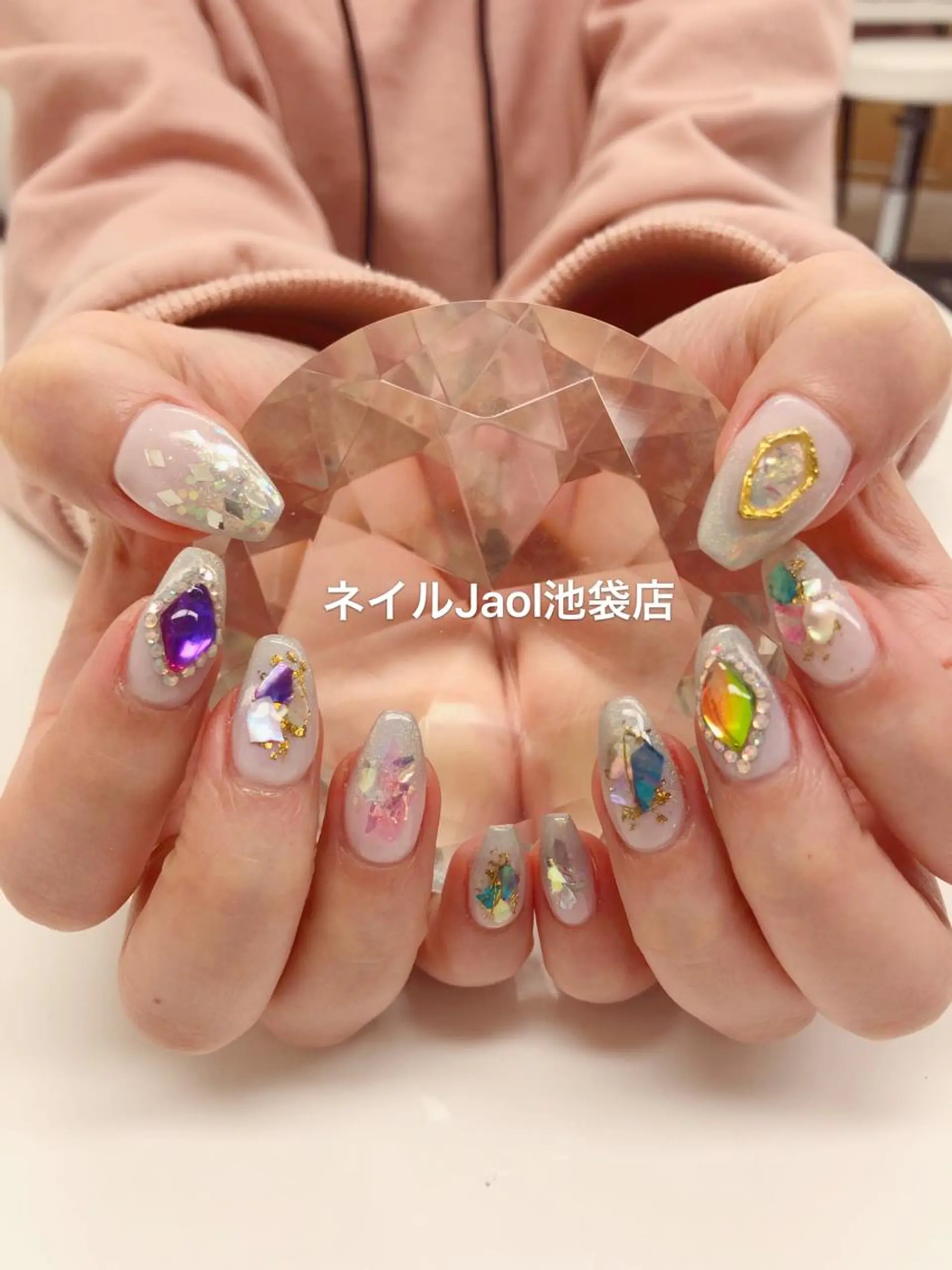 セミロング ネイルJaol 池袋のネイルデザイン