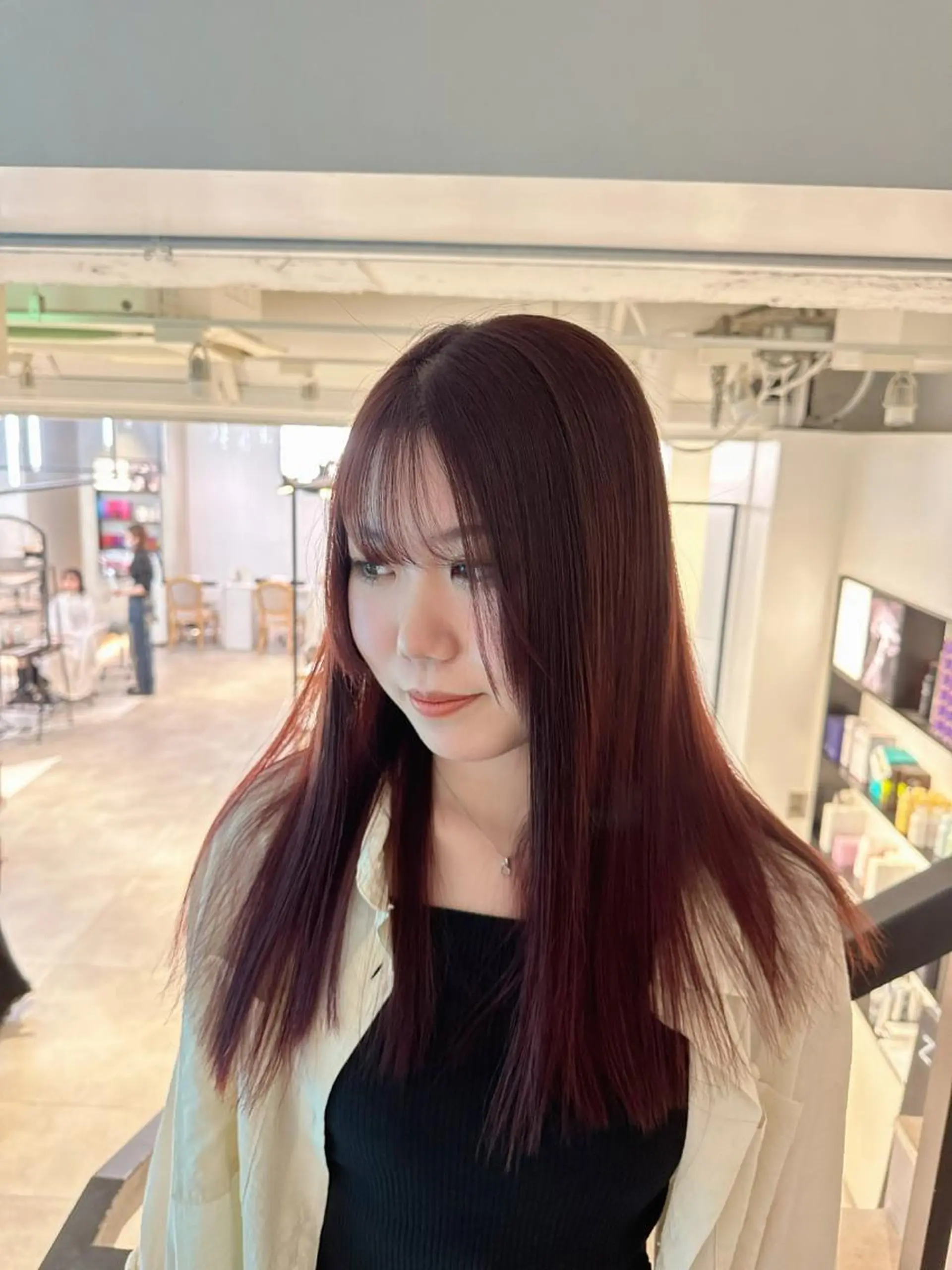 ロング カラー ヘアアレンジ ハイトーン特化 pepe🎀のヘアスタイル