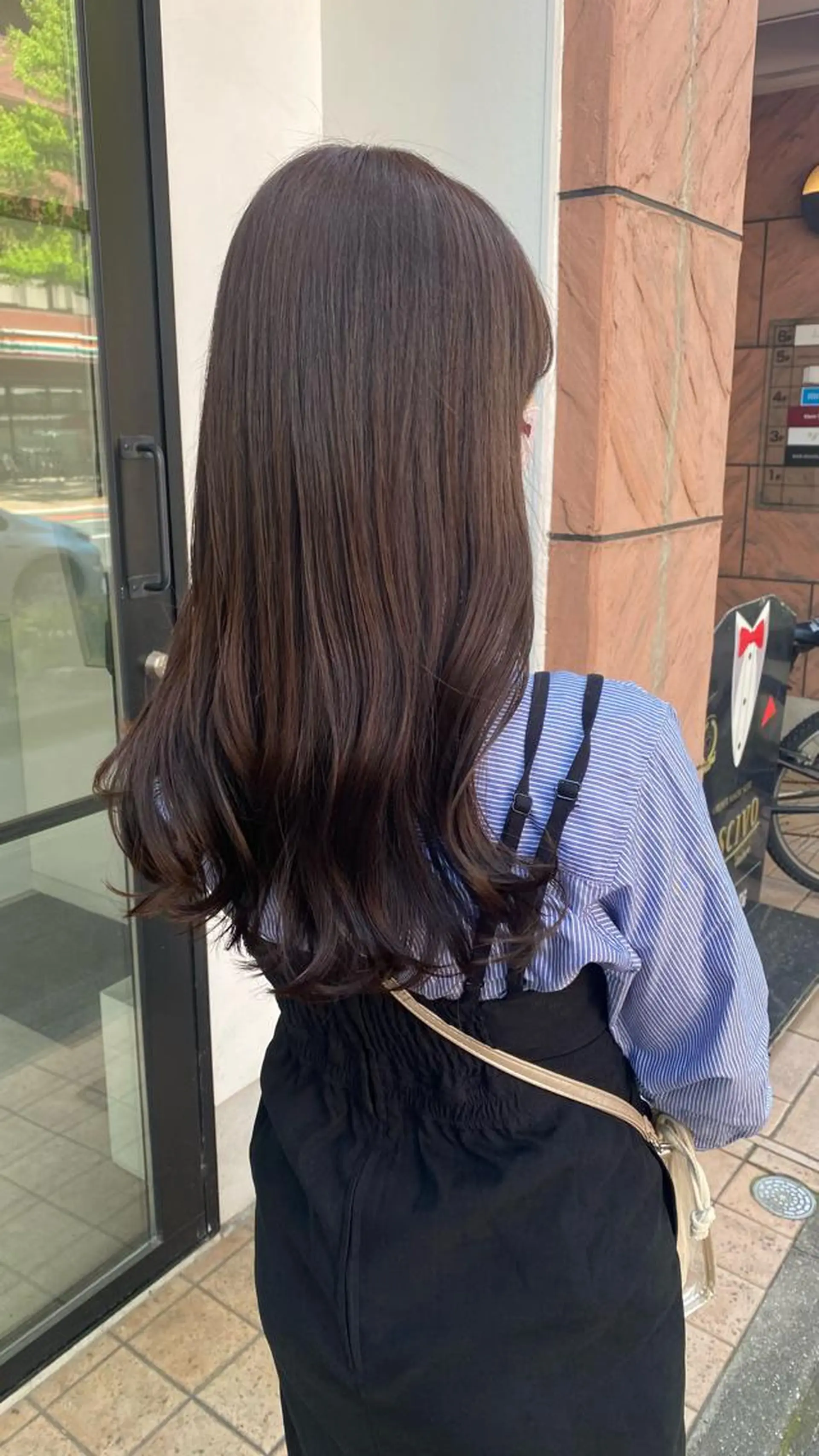 ロング カラー カット ヘアカラー トリートメント RURI韓国ボブ 🇰🇷タッセルボブのヘアスタイル