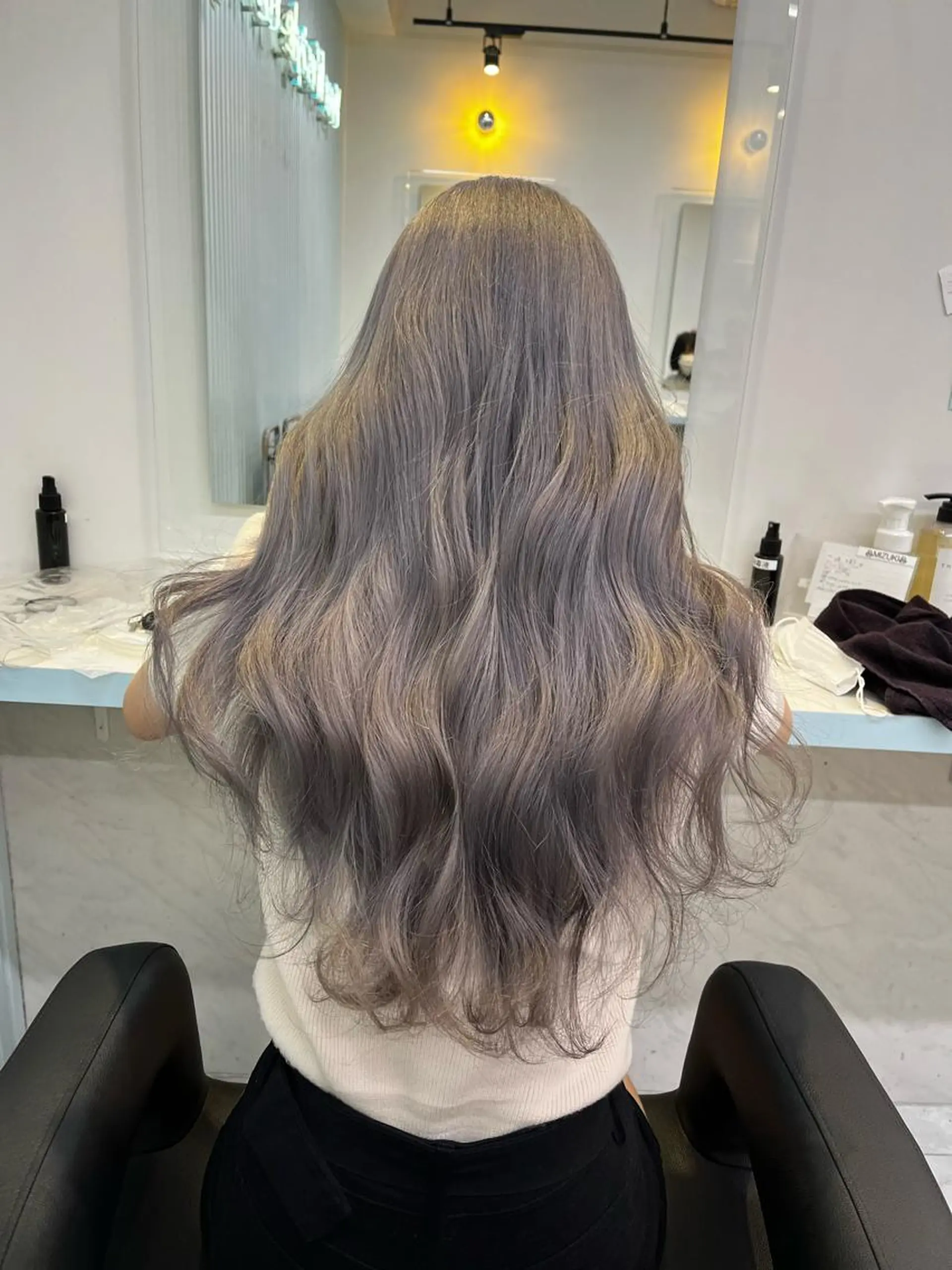 ロング カラー ヘアカラー トリートメント ブリーチカラー 🩵MIZUKIのヘアスタイル