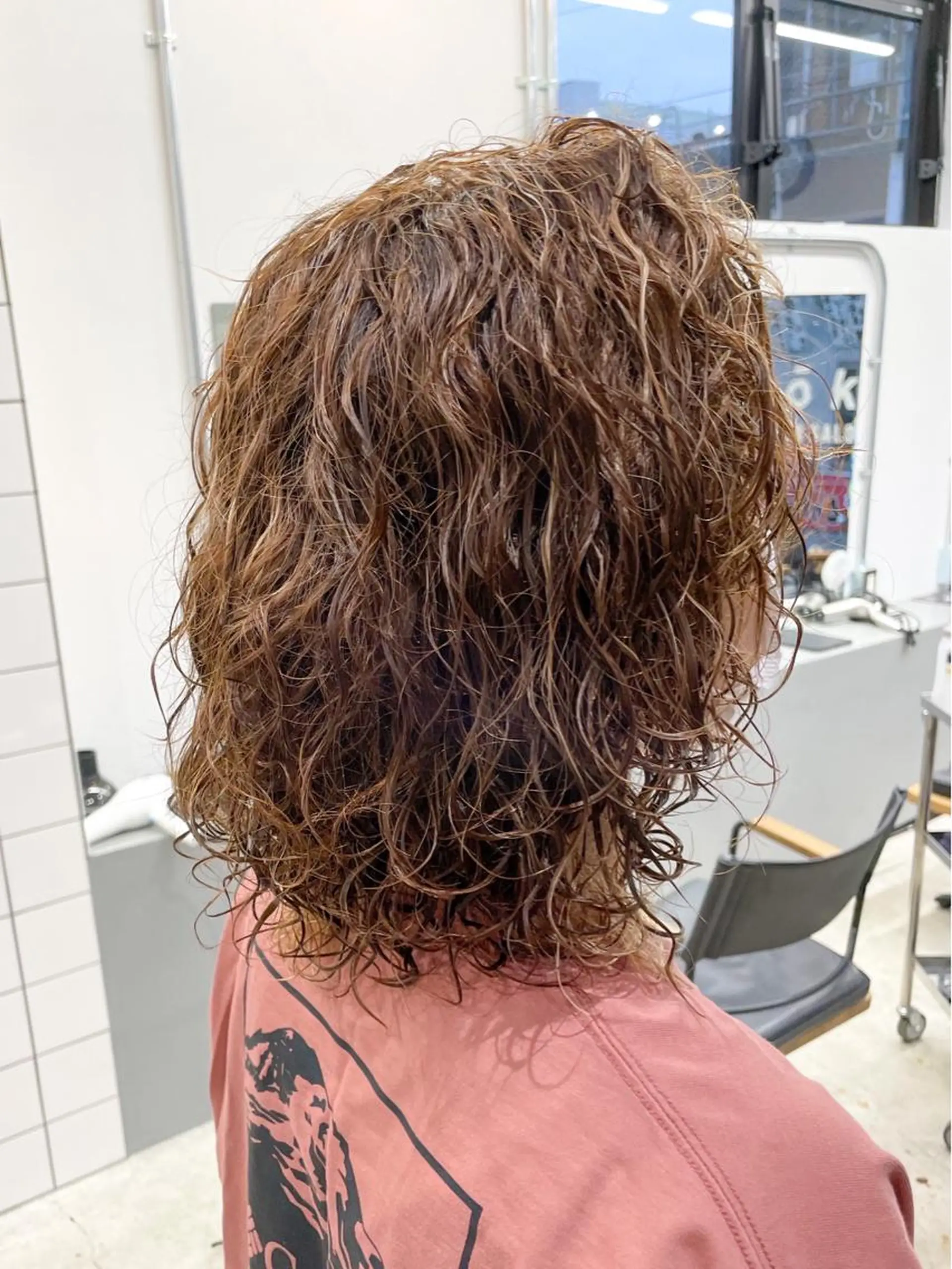 ミディアム パーマ メンズ専門サロン wokeのヘアスタイル