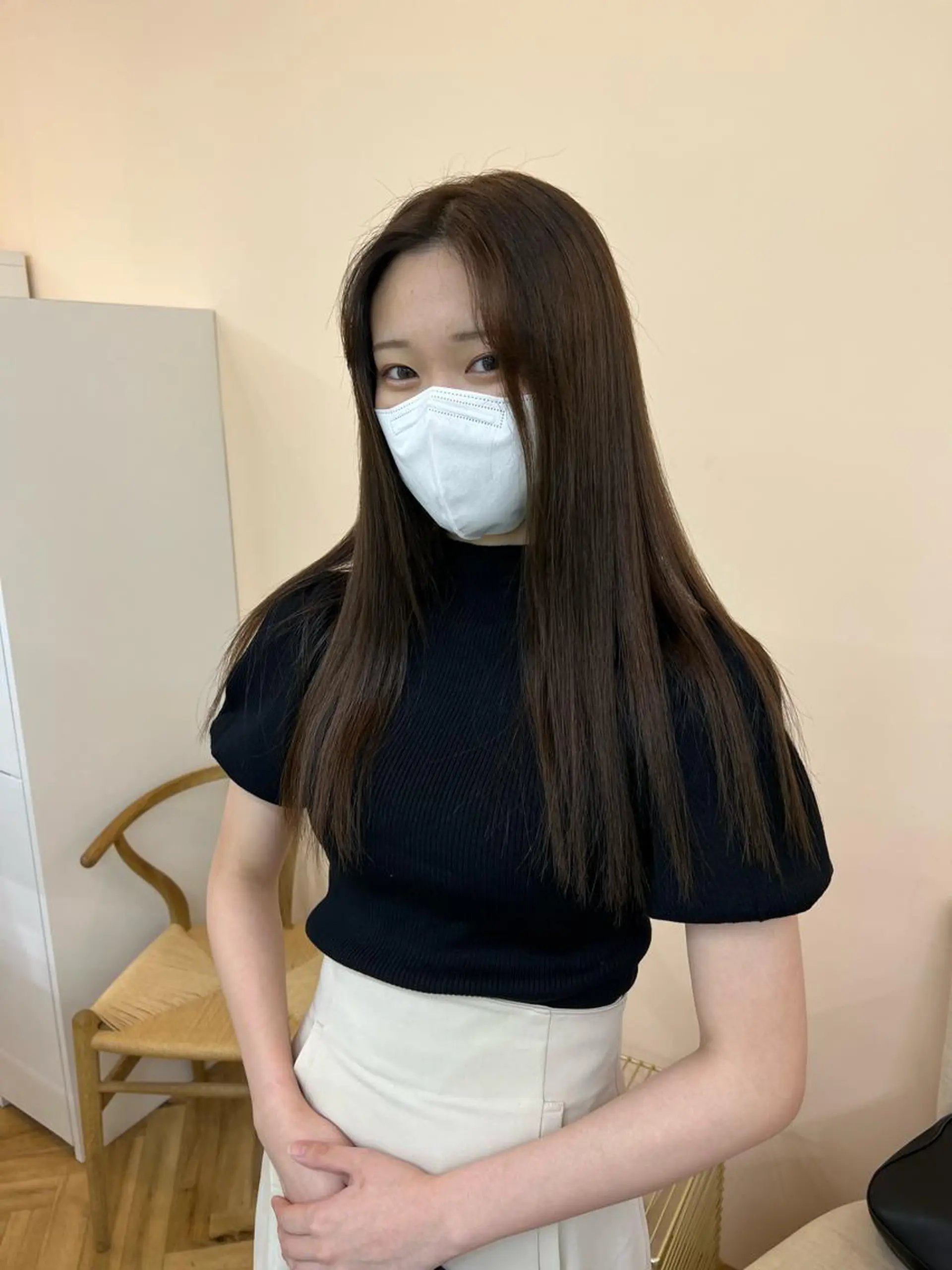 ロング 舟橋耀/ブリーチカラ ー/レイヤーカットのヘアスタイル