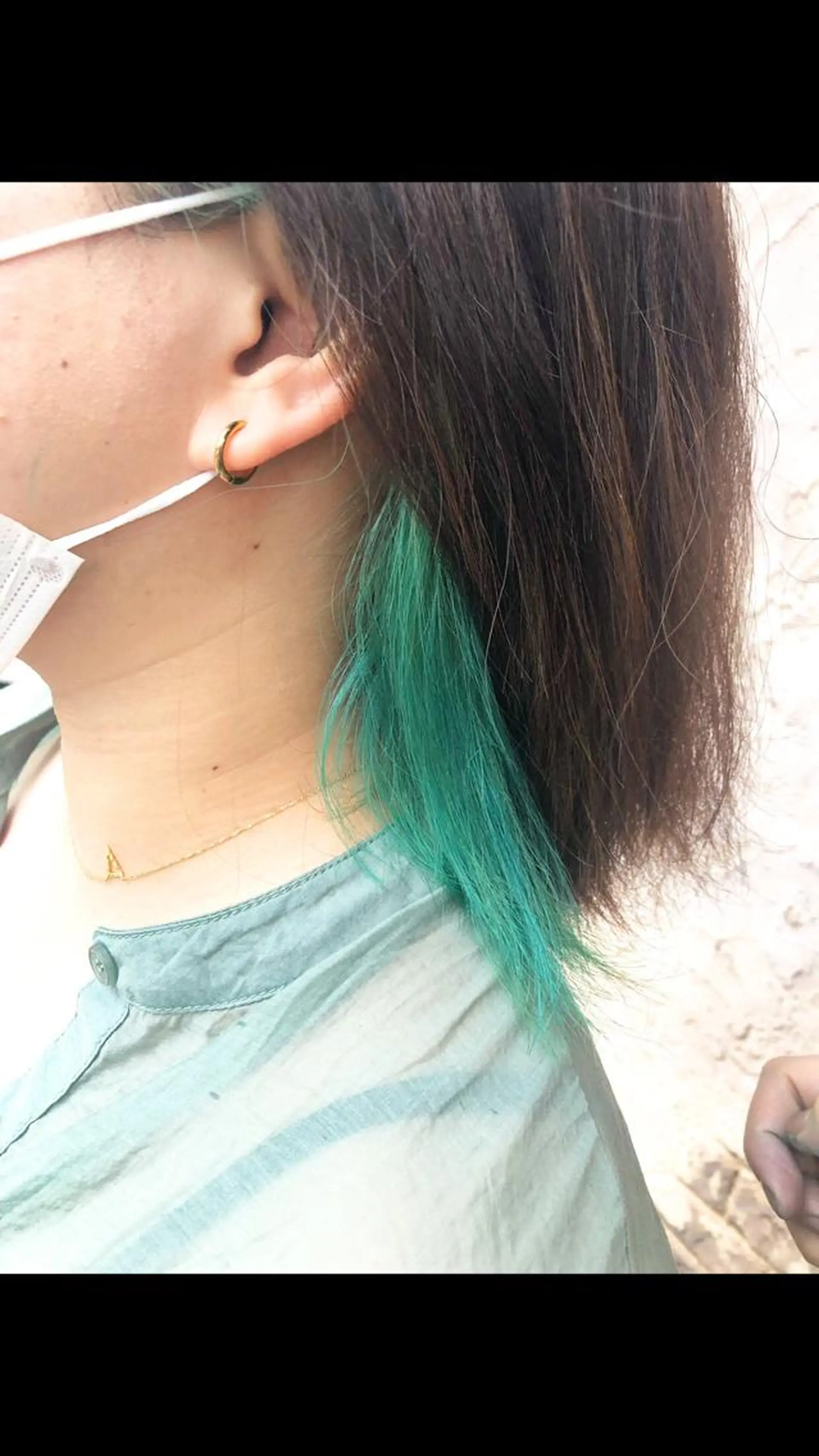 ショート カラー ブルーカラー インナーカラー 🩵小野 えりか🩷のヘアスタイル