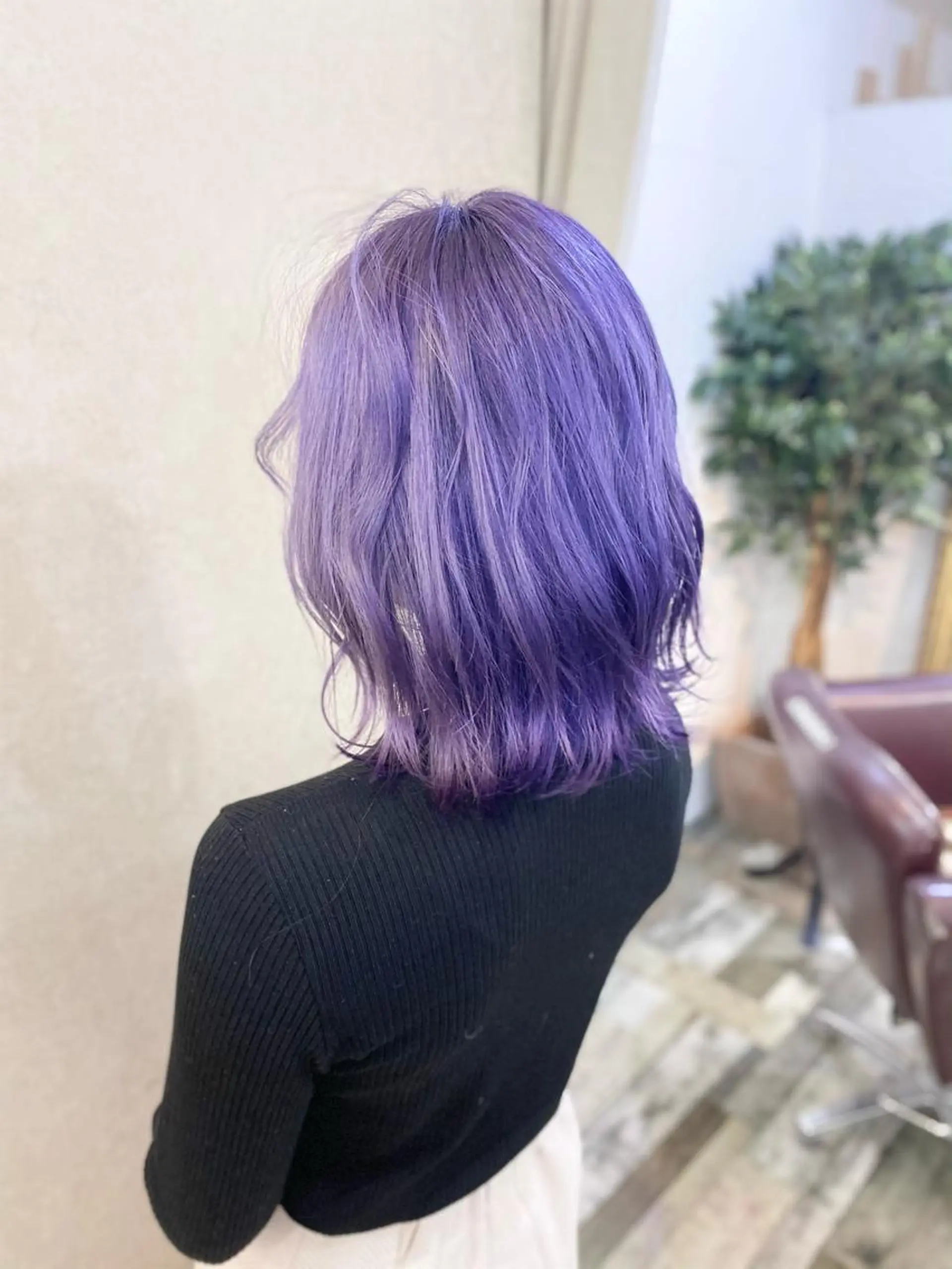 ミディアム カラー ラベンダーカラー 樋口健人/ハイライト /白髪ぼかし/艶髪のヘアスタイル