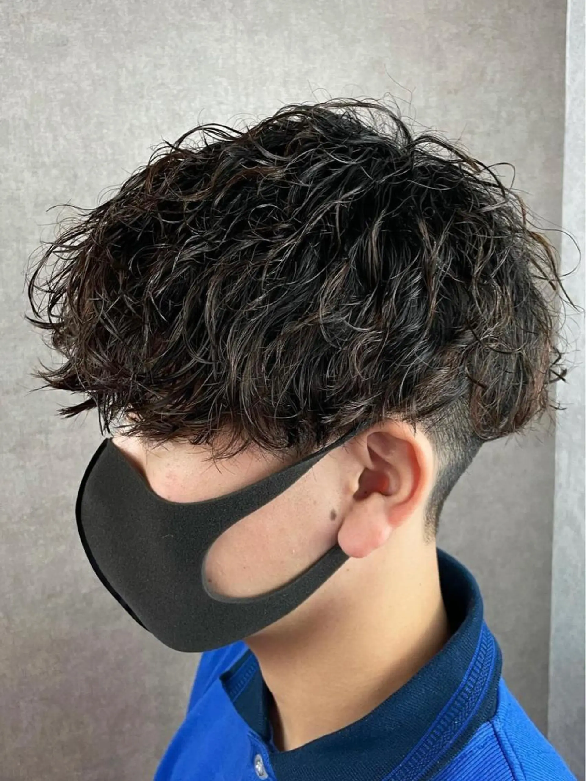 ショート パーマ メンズ メンズパーマ 波巻きパーマ スパイラルパーマ メンズ専門 中島俊【朝霞】のヘアスタイル