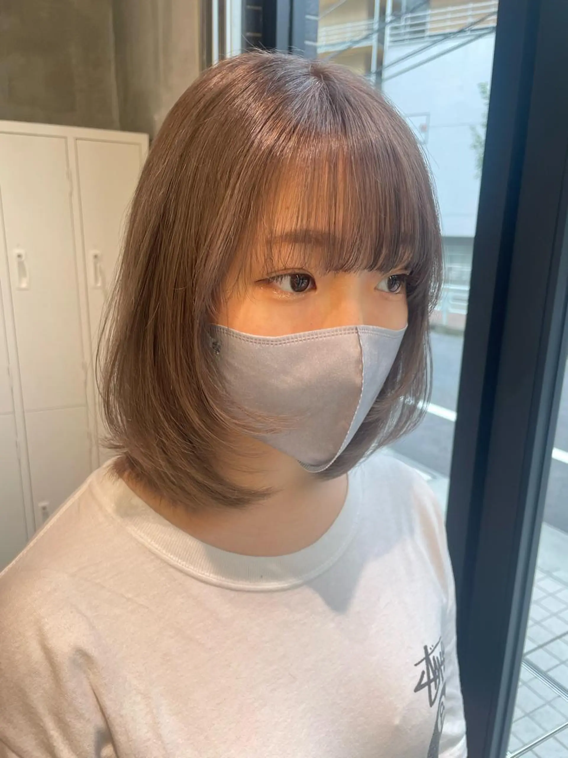 セミロング カット ヘアカラー トリートメント 銀座／レイヤーカット 🤍内野すみれのヘアスタイル