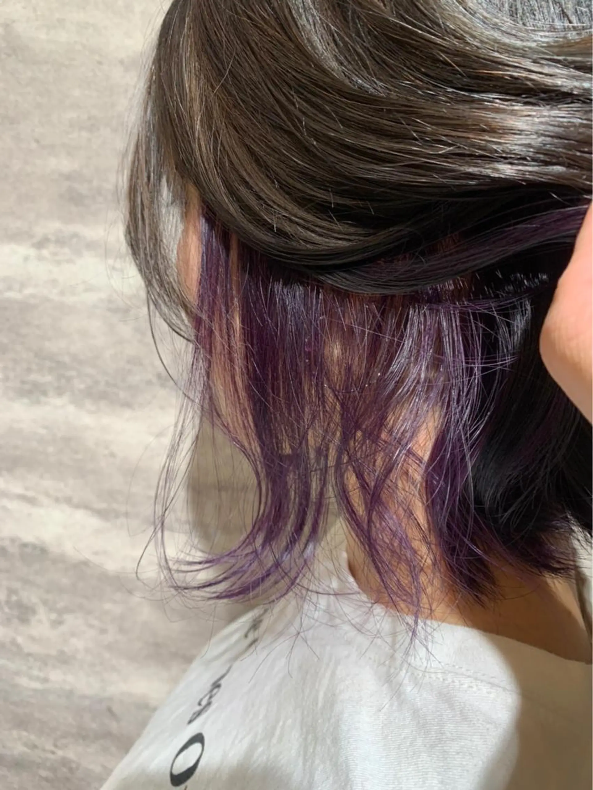 ミディアム カラー ダークグレー パープルカラー 🫟Blanco🫟 Color&Careのヘアスタイル