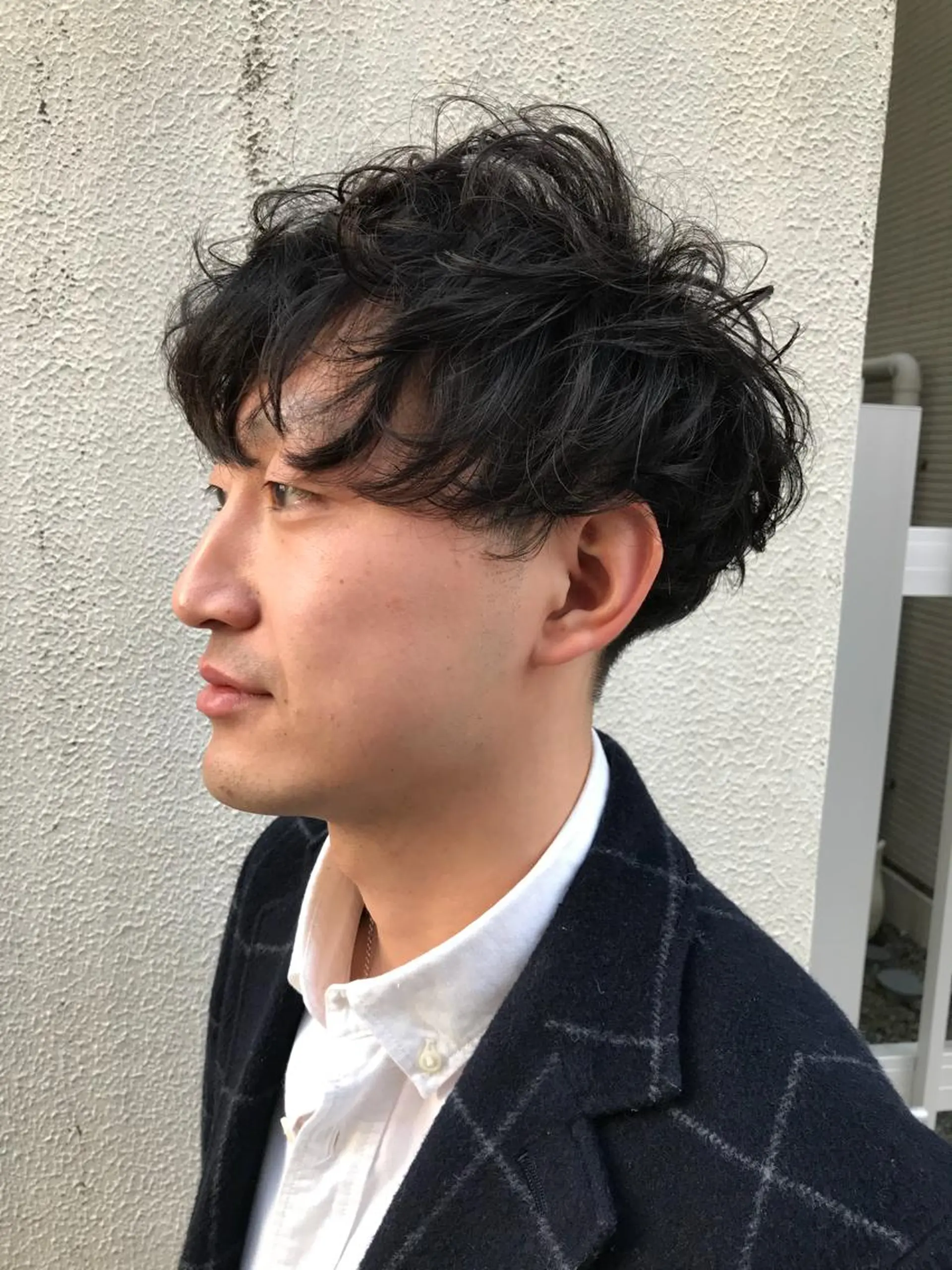 ショート パーマ メンズ カット Vir by browのヘアスタイル