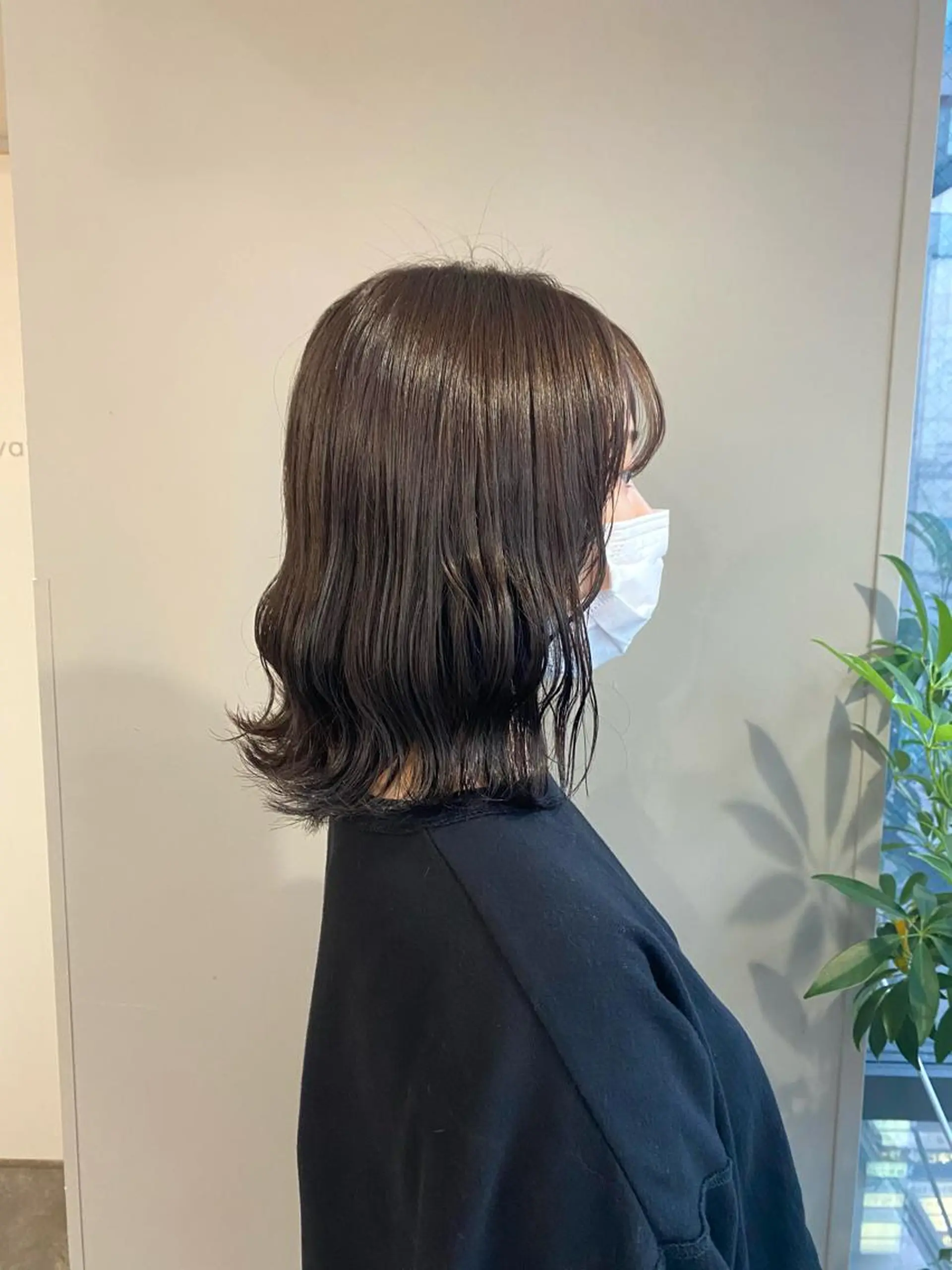 ミディアム カラー ヘアアレンジ グレージュ イルミナカラー ヘアカラー ボブ /ニュアンス/ satomi🧸💖のヘアスタイル