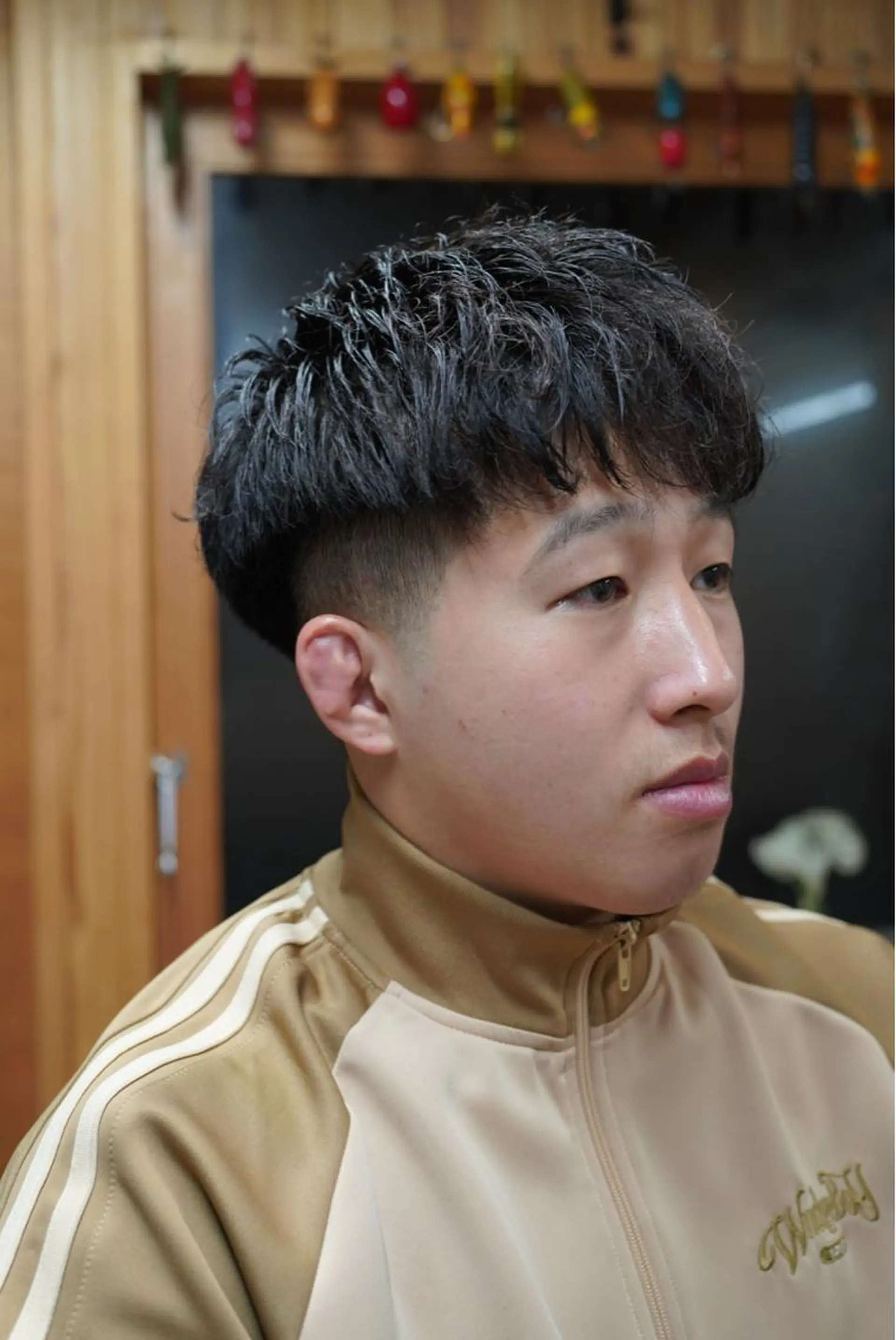 メンズ フェードカット 刈り上げ カット ヘアセット 関 晃哉のヘアスタイル