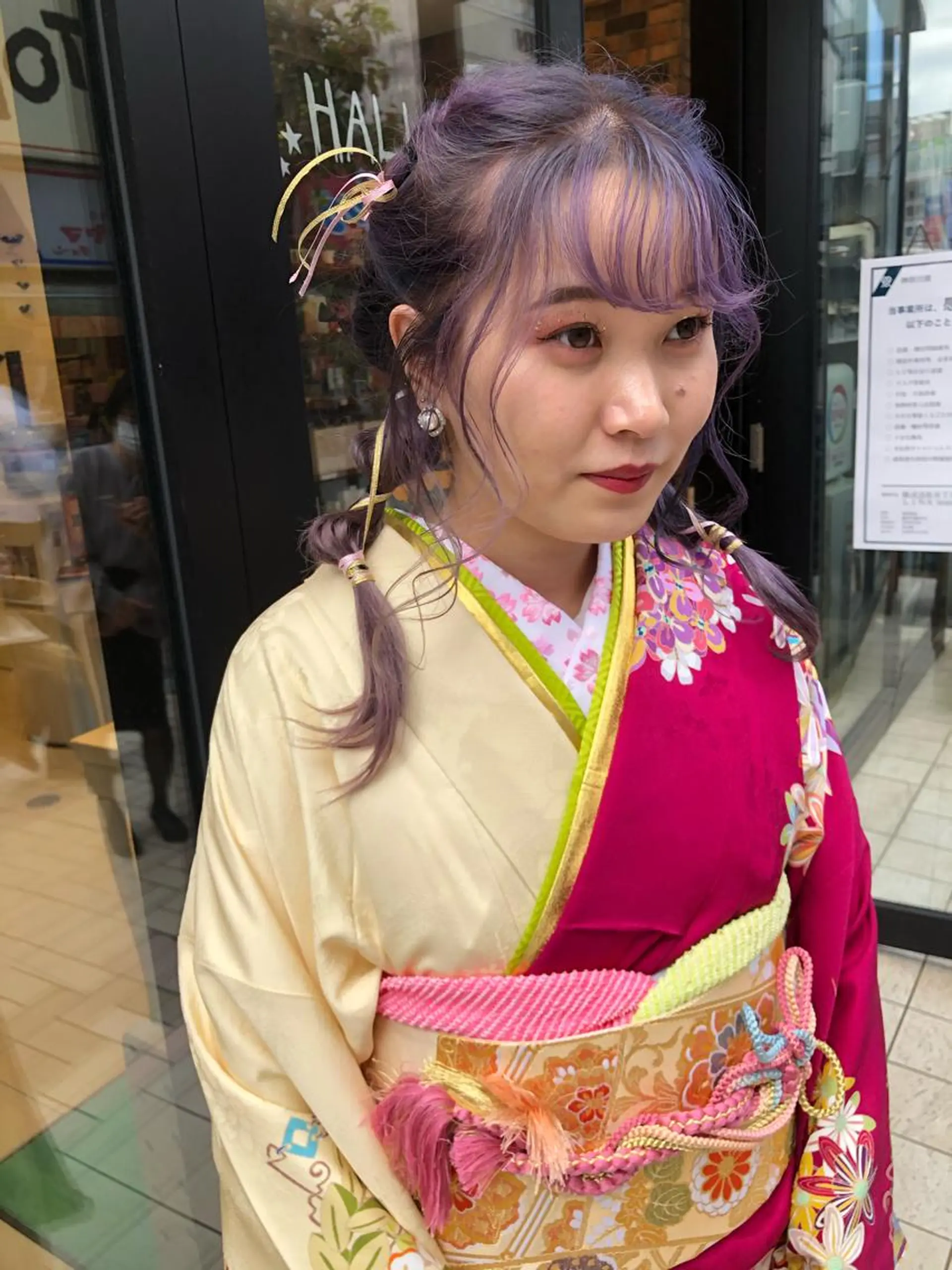 ロング ヘアアレンジ 成人式 🩵ANELA東口 齋藤琴音💚のマツエク・マツパデザイン