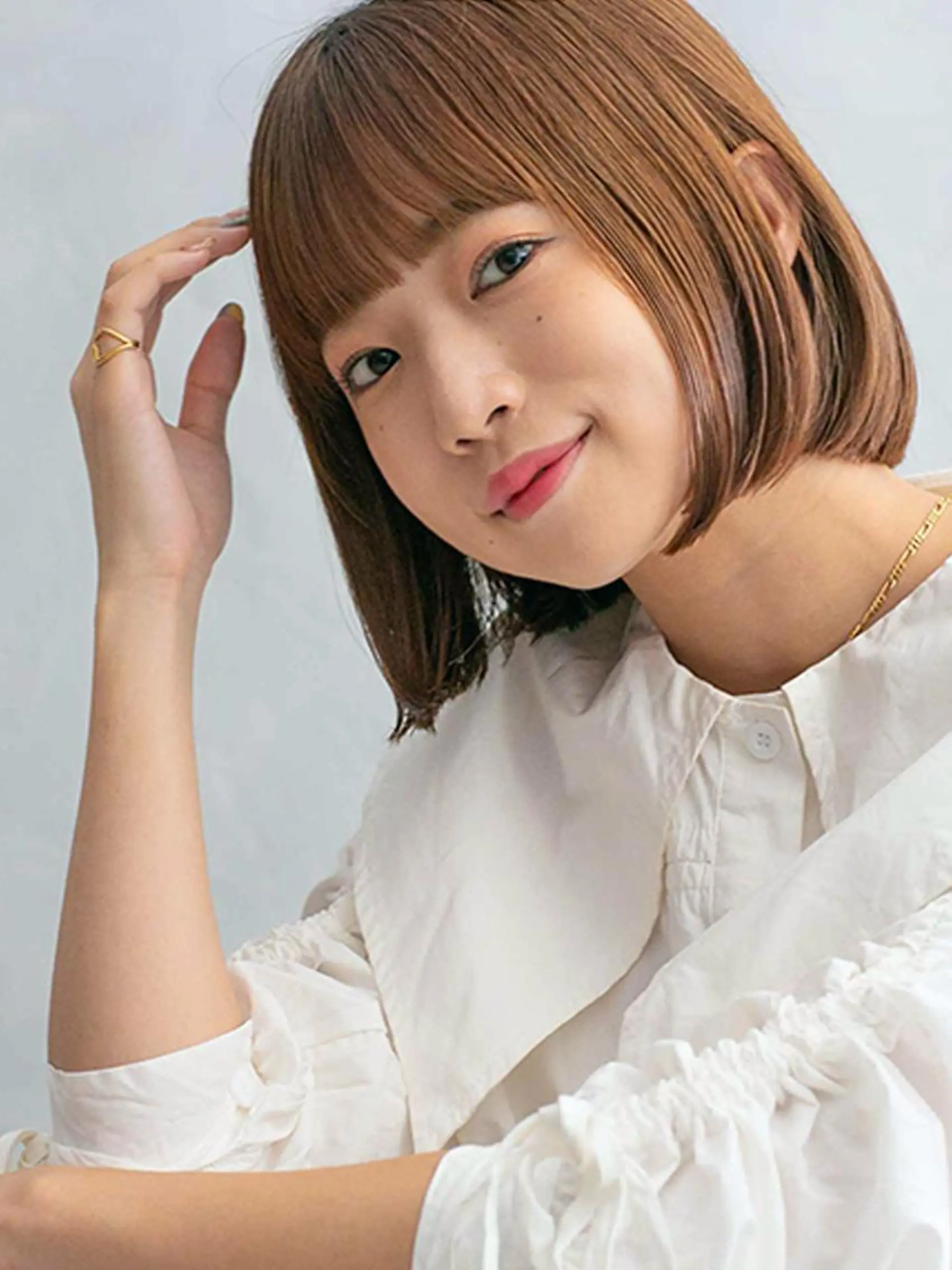 ミディアム ショートボブ ボブ 学生 似合わせ☆ショート 店舗指名1位✨LEOのヘアスタイル