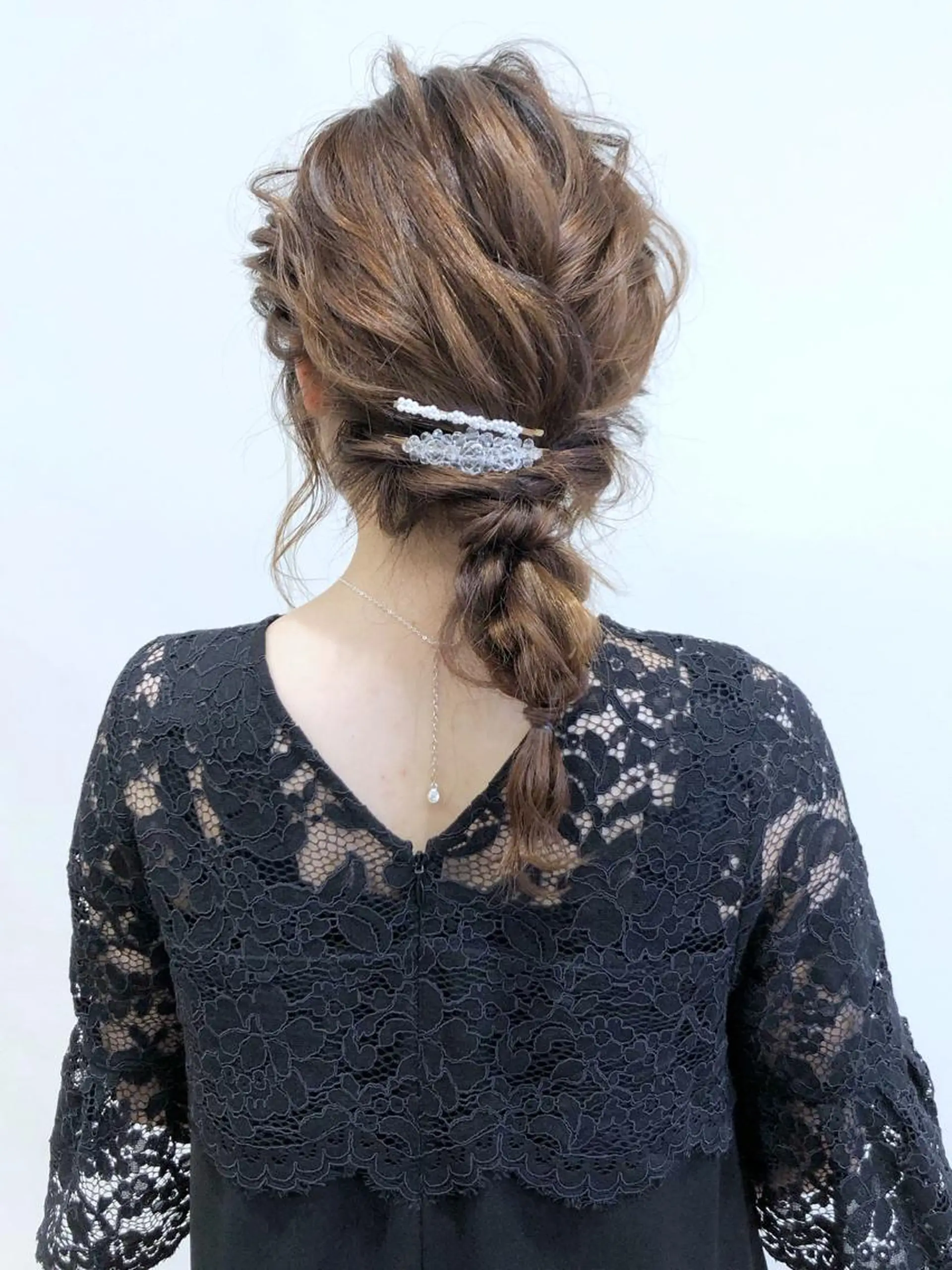 セミロング ヘアアレンジ KANAMI日暮里 韓国ヘア・メイクのヘアスタイル