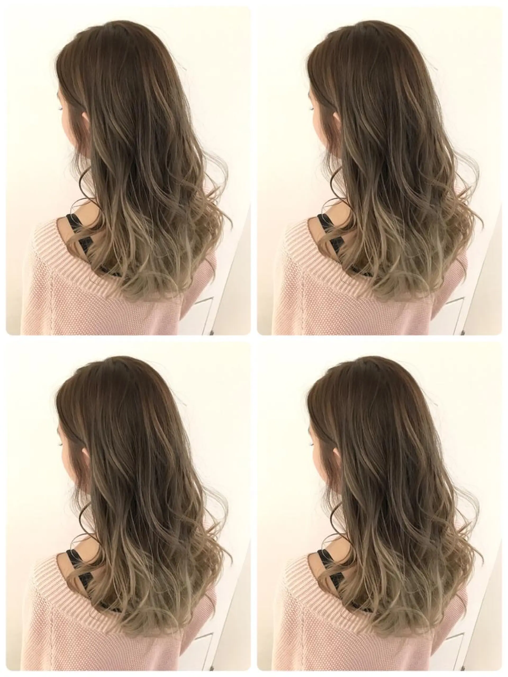 セミロング カラー ハイトーンブリーチ 土坂　由志【京都】のヘアスタイル