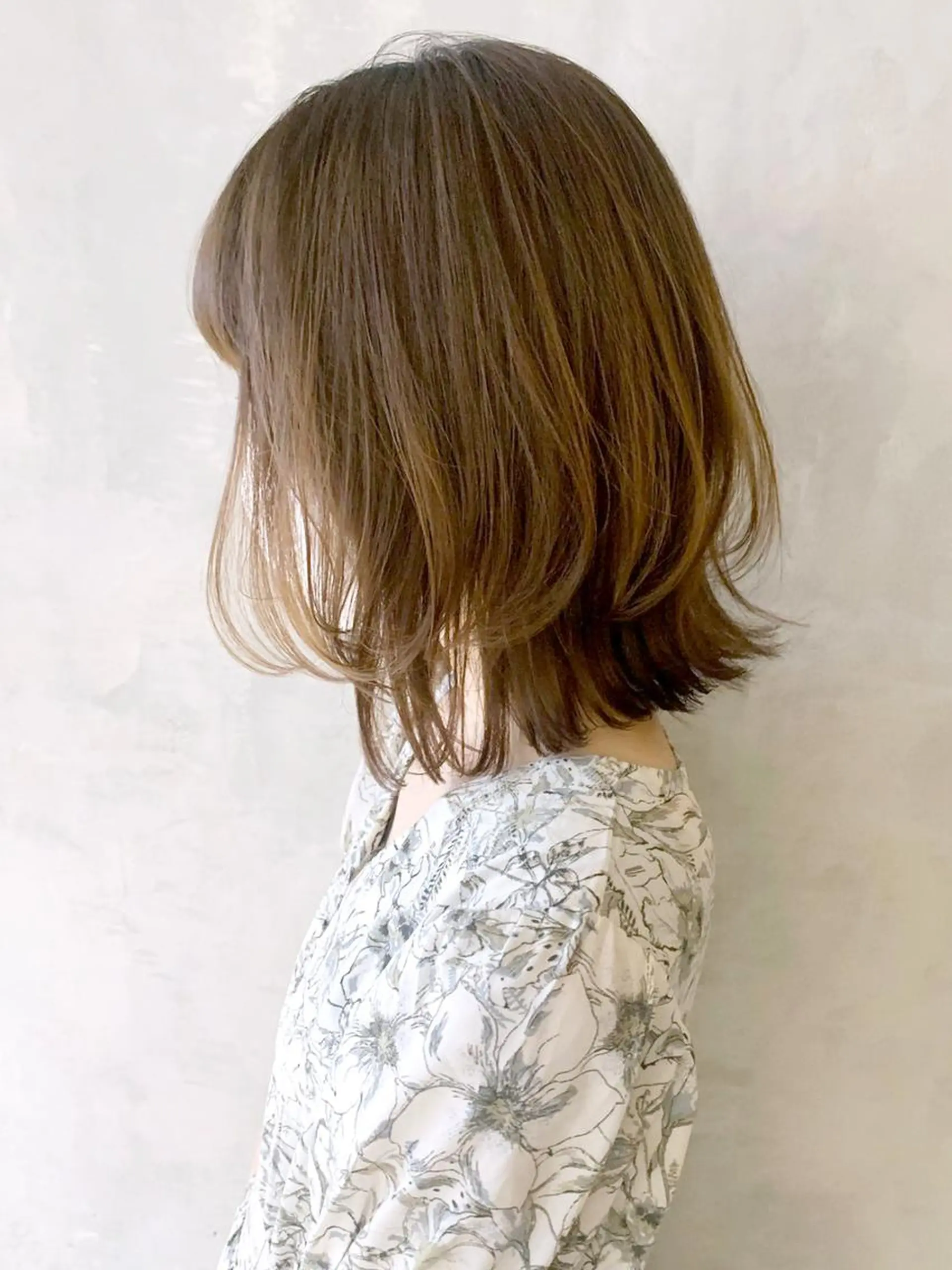 ミディアム カラー パーマ ヘアアレンジ ボブレイヤー ボブ レイヤーカット ITbyALBUM 藤沢店のヘアスタイル