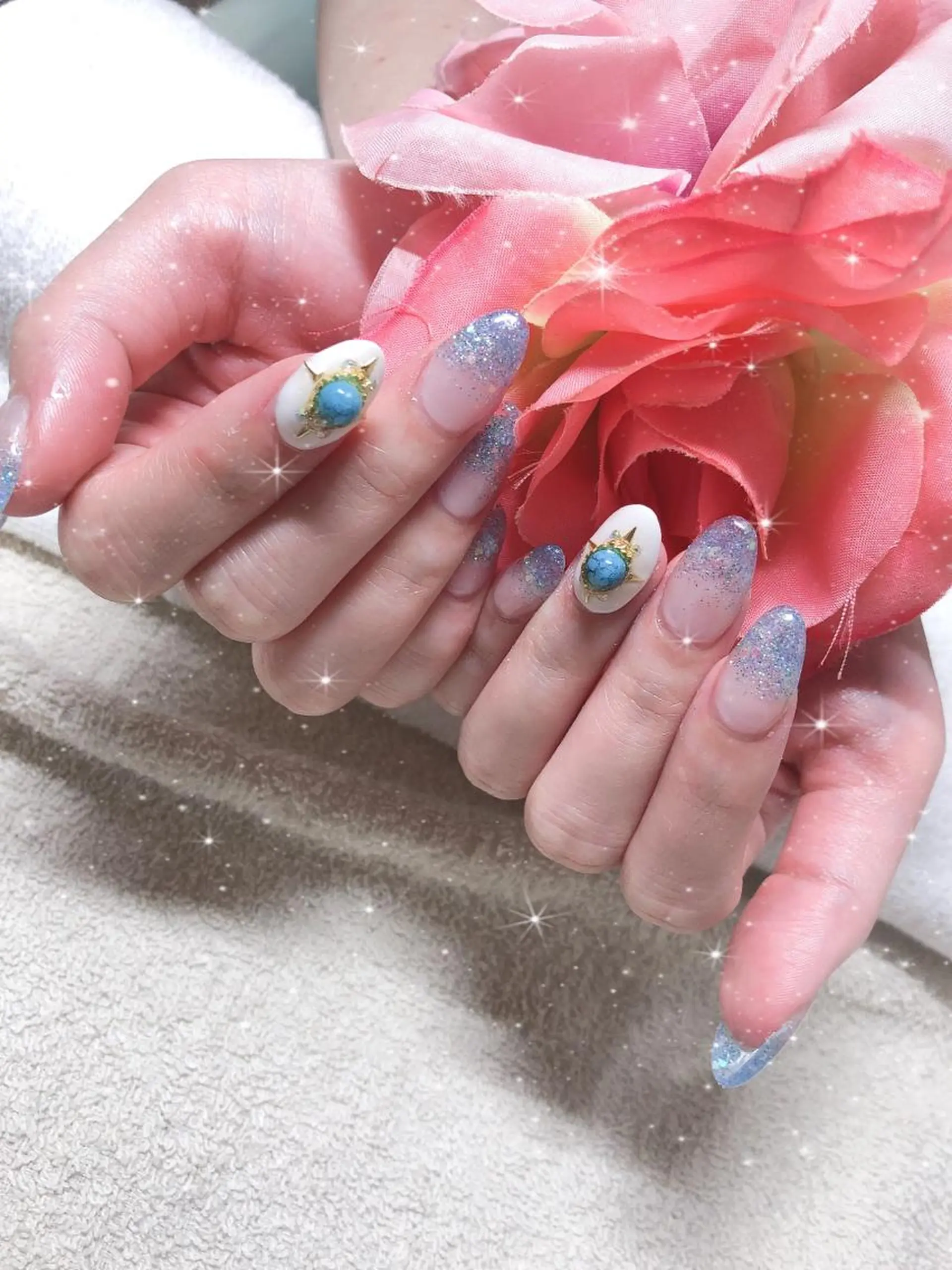 ショート ネイル ハンドネイル 《LB》ラブリエ Nail&eyeのマツエク・マツパデザイン