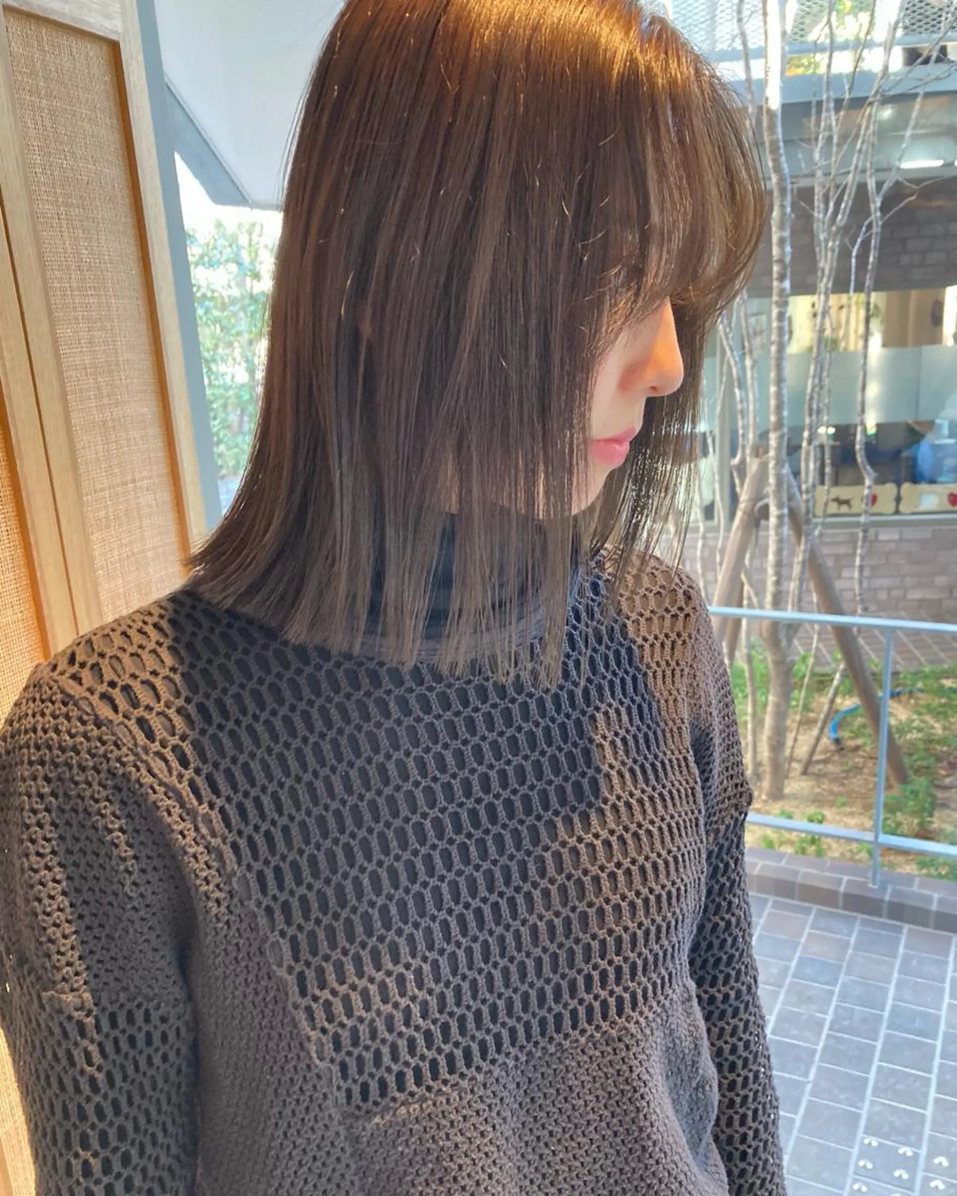 ミディアム カラー カワサキ カエデのヘアスタイル