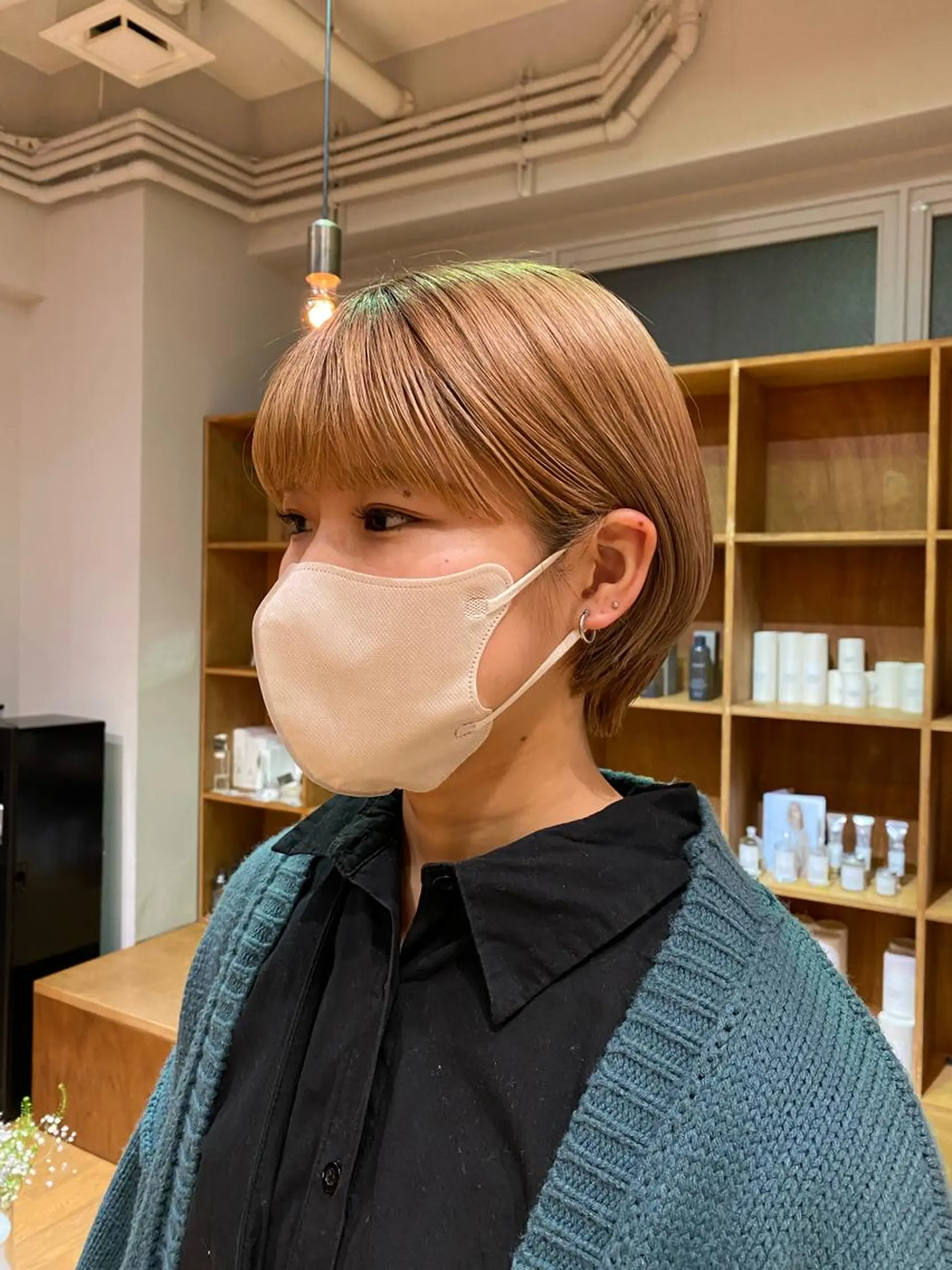 ショート 大人可愛い♡コテ巻き パーマ🌼杉田 萌恵のヘアスタイル