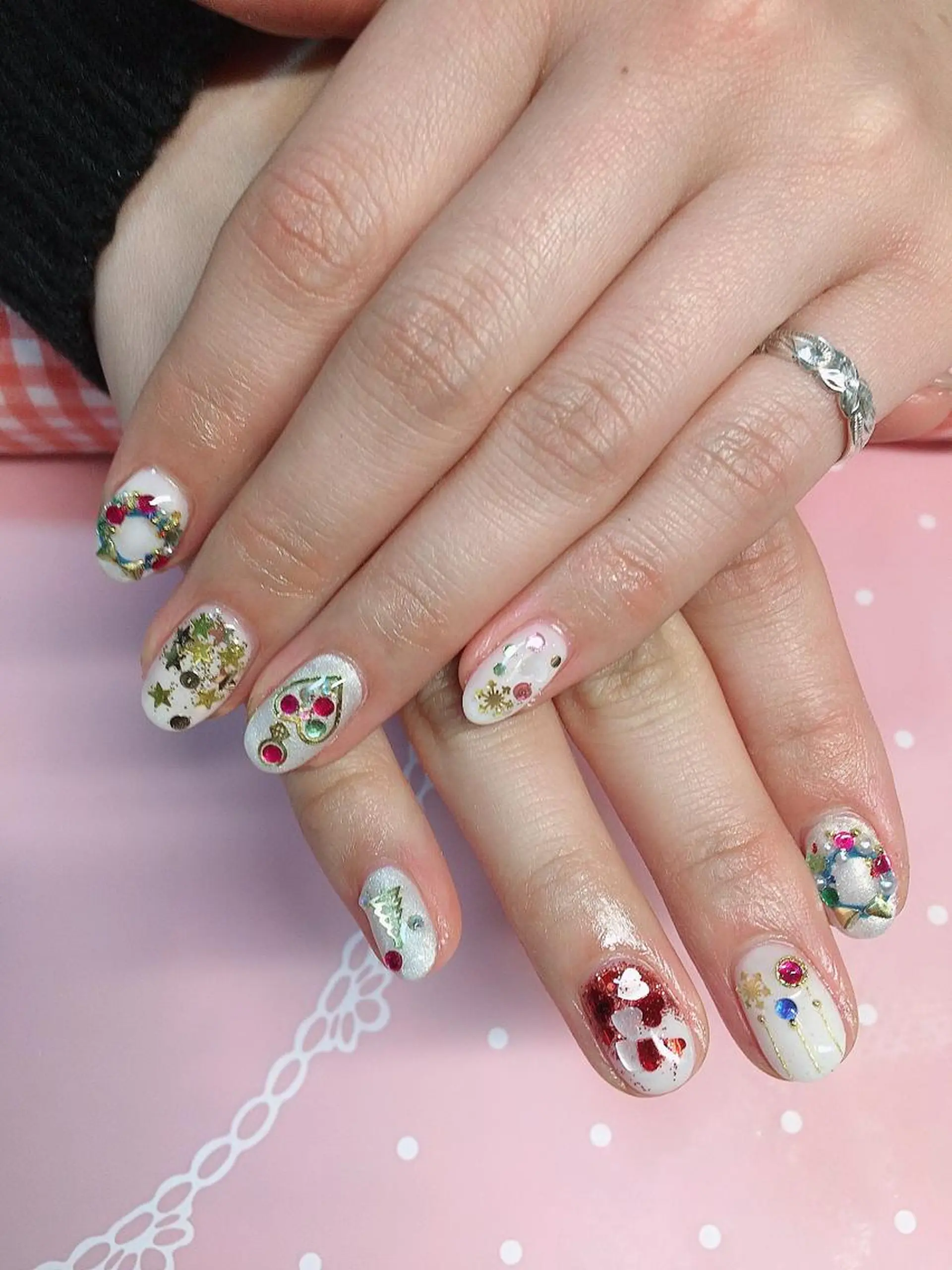 ネイル 冬ネイル クリスマス Sunnynail  サニーのネイルデザイン
