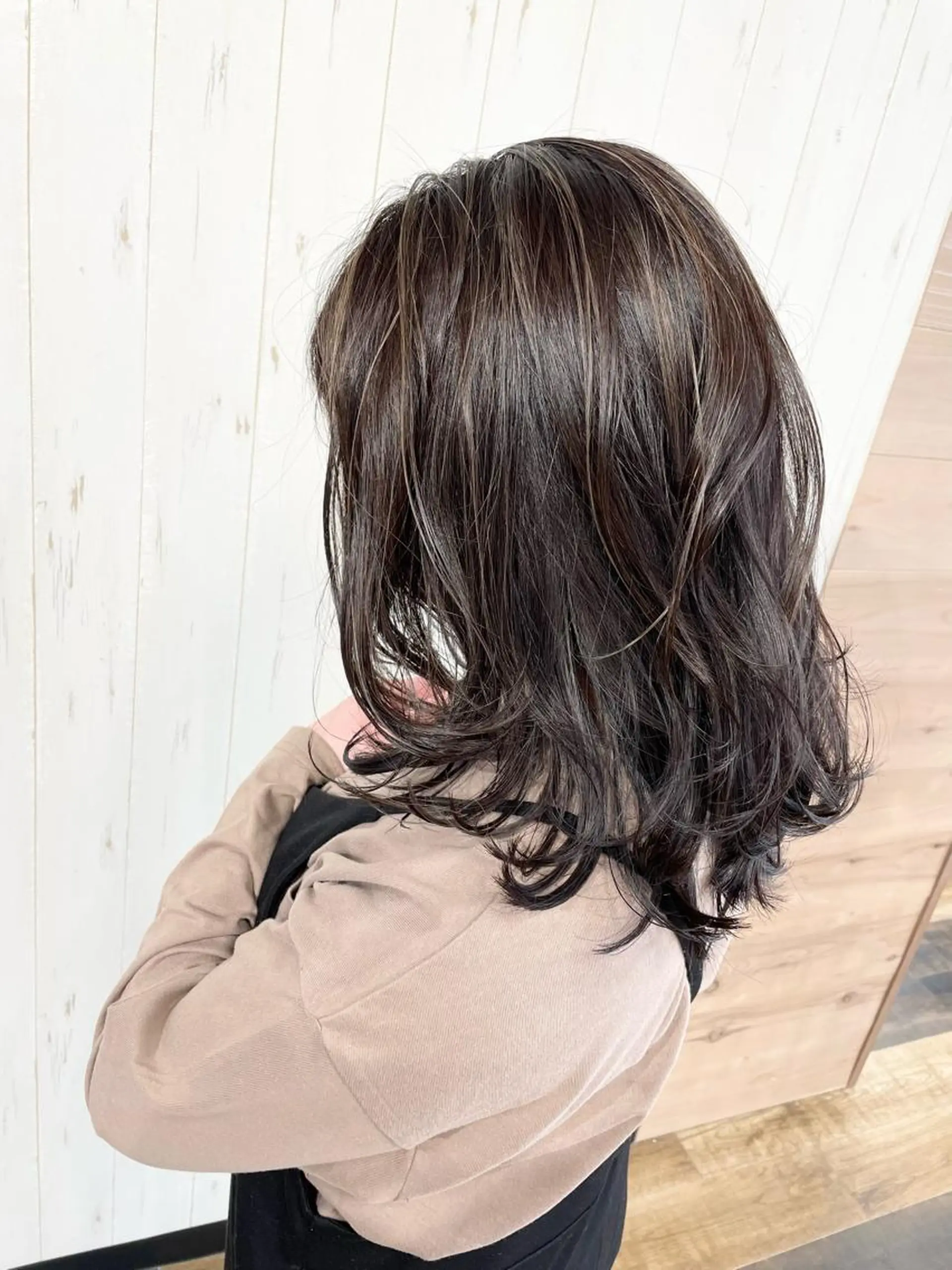 ミディアム 外国人風カラー ハイライト 韓国風ヘア レイヤーカット カット ヘアカラー AN'TIA小作所属・AN'TIA小作代表 ⭐︎kazuma⭐︎のヘアスタイル