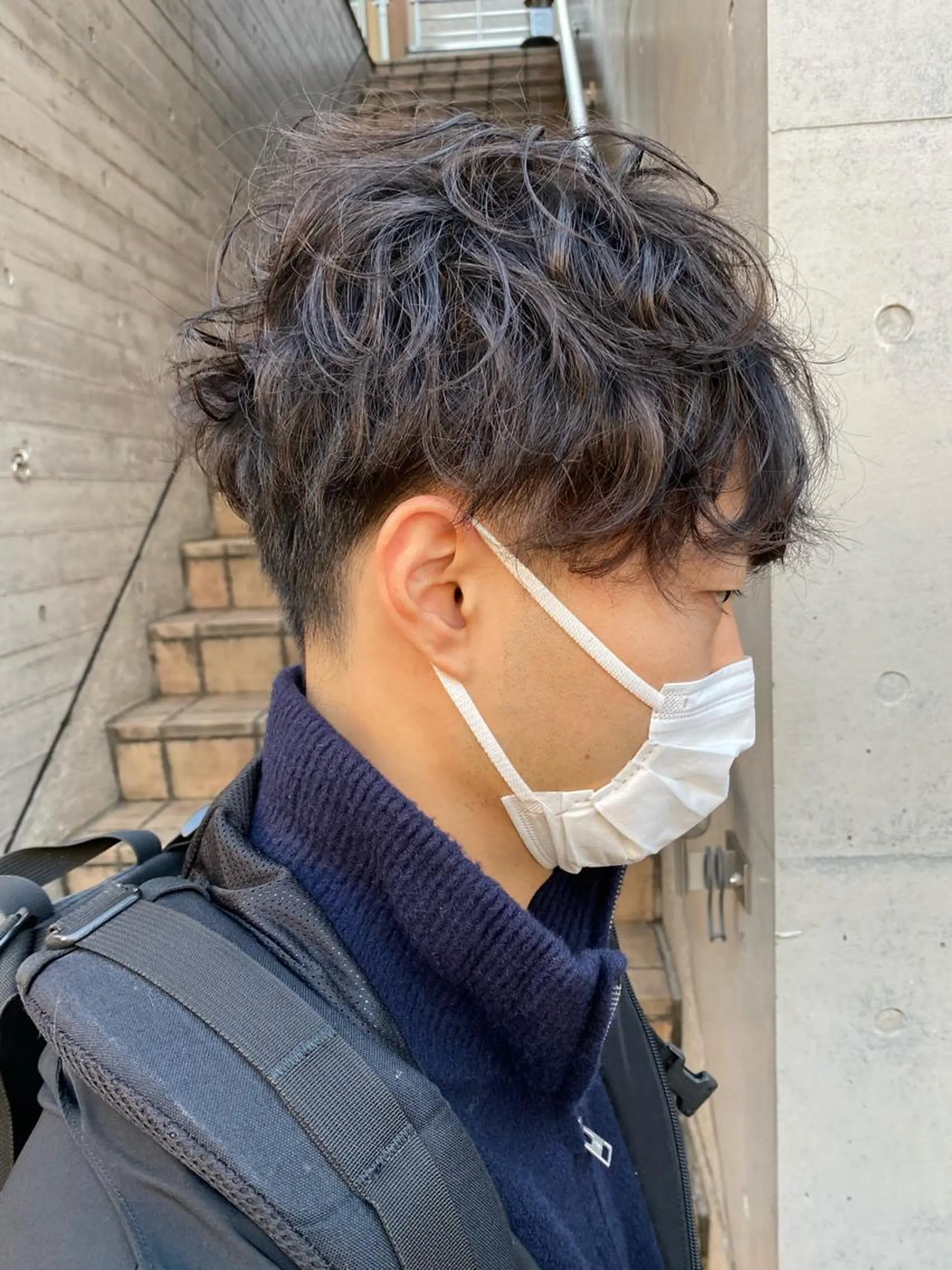 ショート パーマ メンズ ブリーチなし透け感/ マンツーマン/Ryoのヘアスタイル