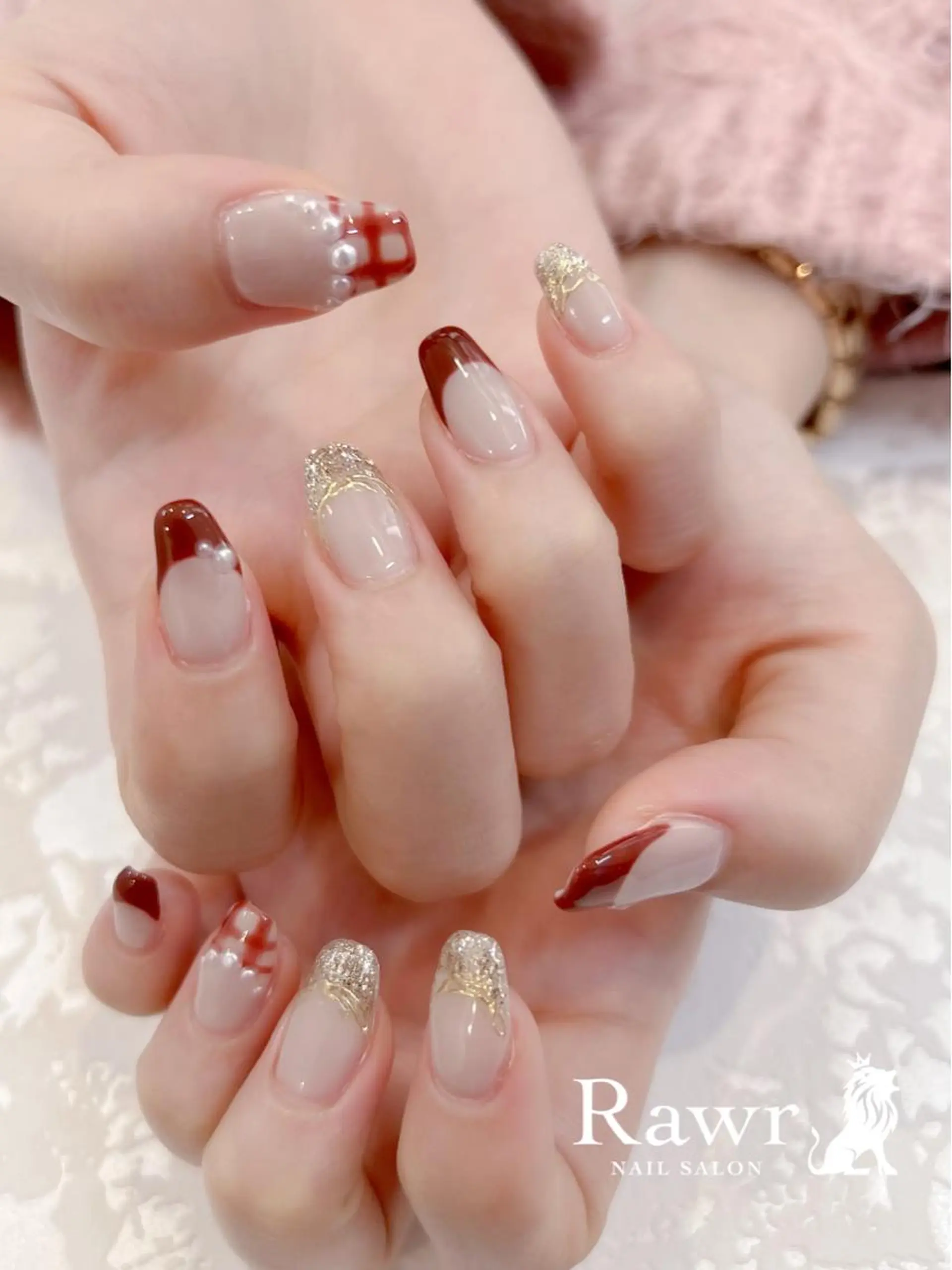 ネイル ハンドネイル Rawr / saoriのネイルデザイン