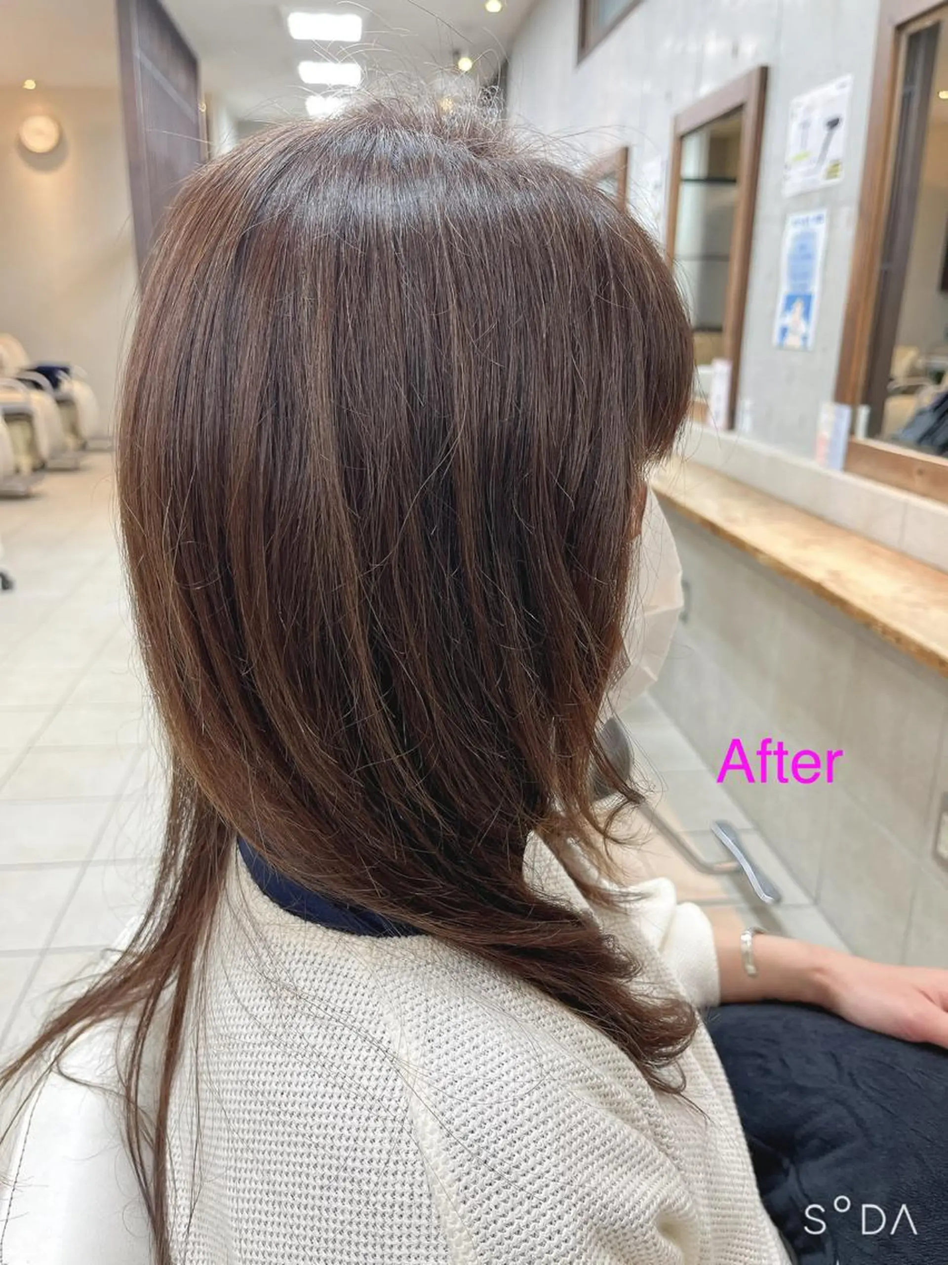 ロング カラー たなか なおのヘアスタイル