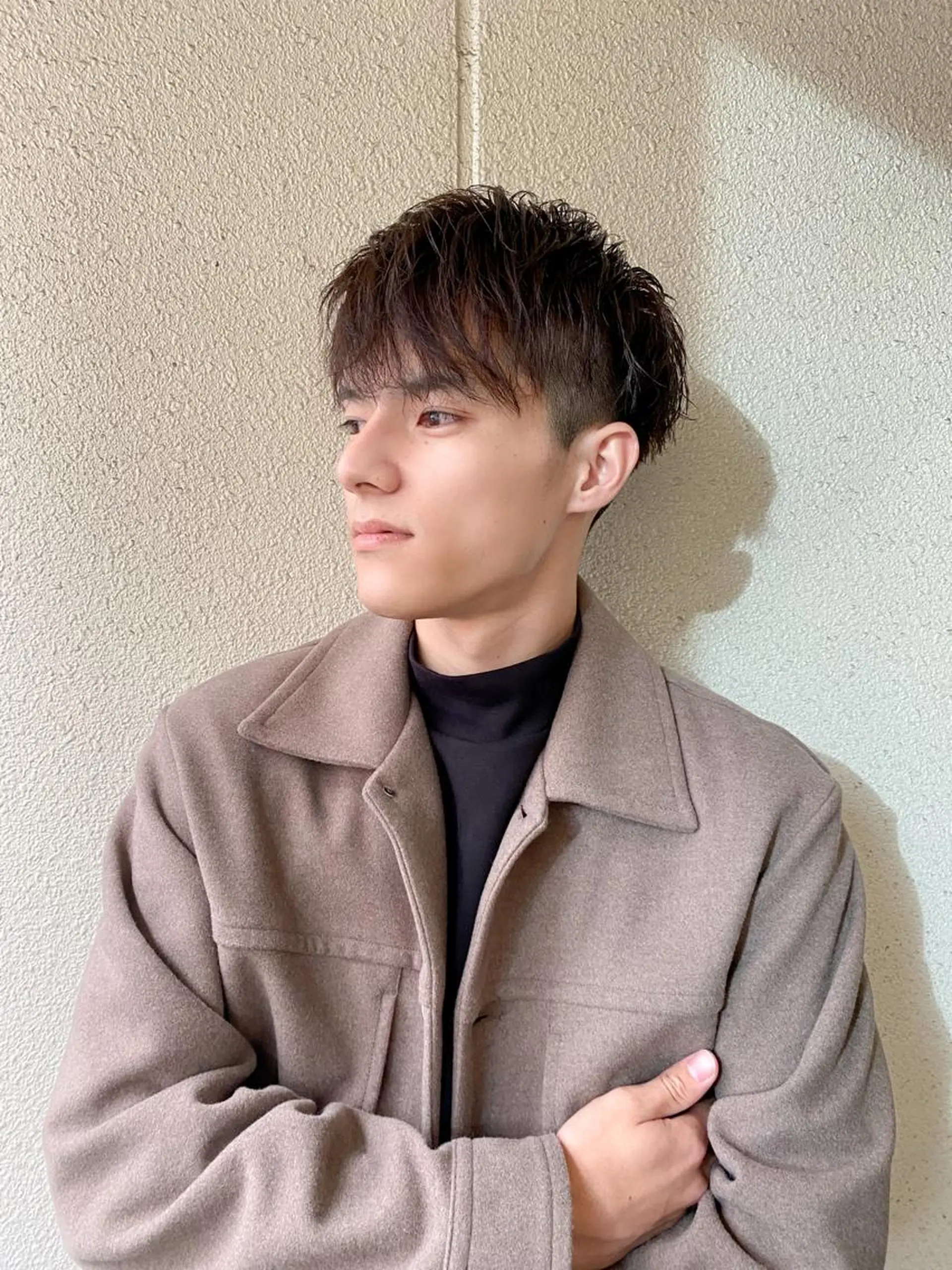 ショート カラー メンズ マッシュ ボブ/髪質改善/ レイヤー/池澤慎人のヘアスタイル