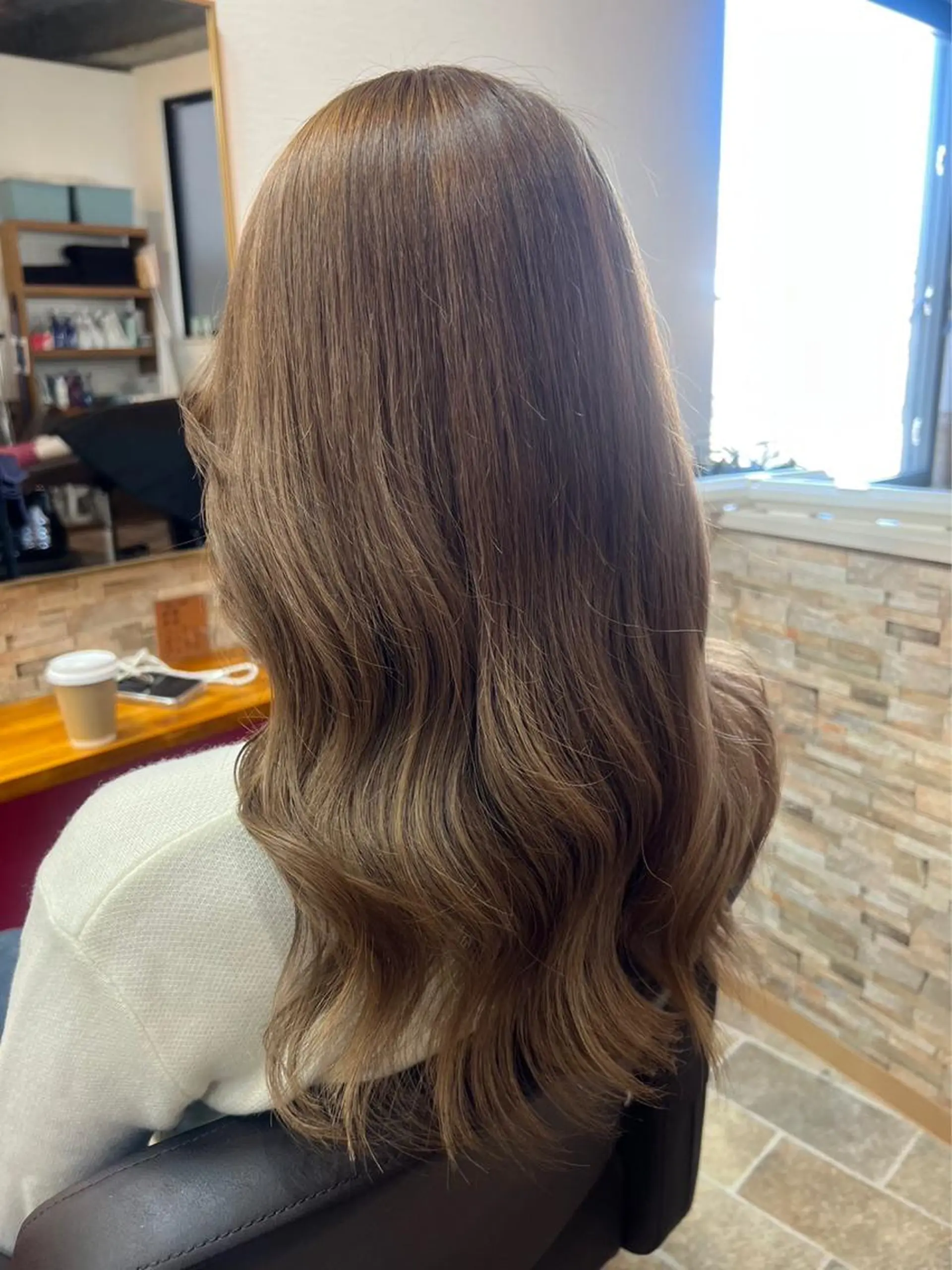 ロング カラー ヘアカラー&縮毛矯正 STAR☆RIVERのヘアスタイル