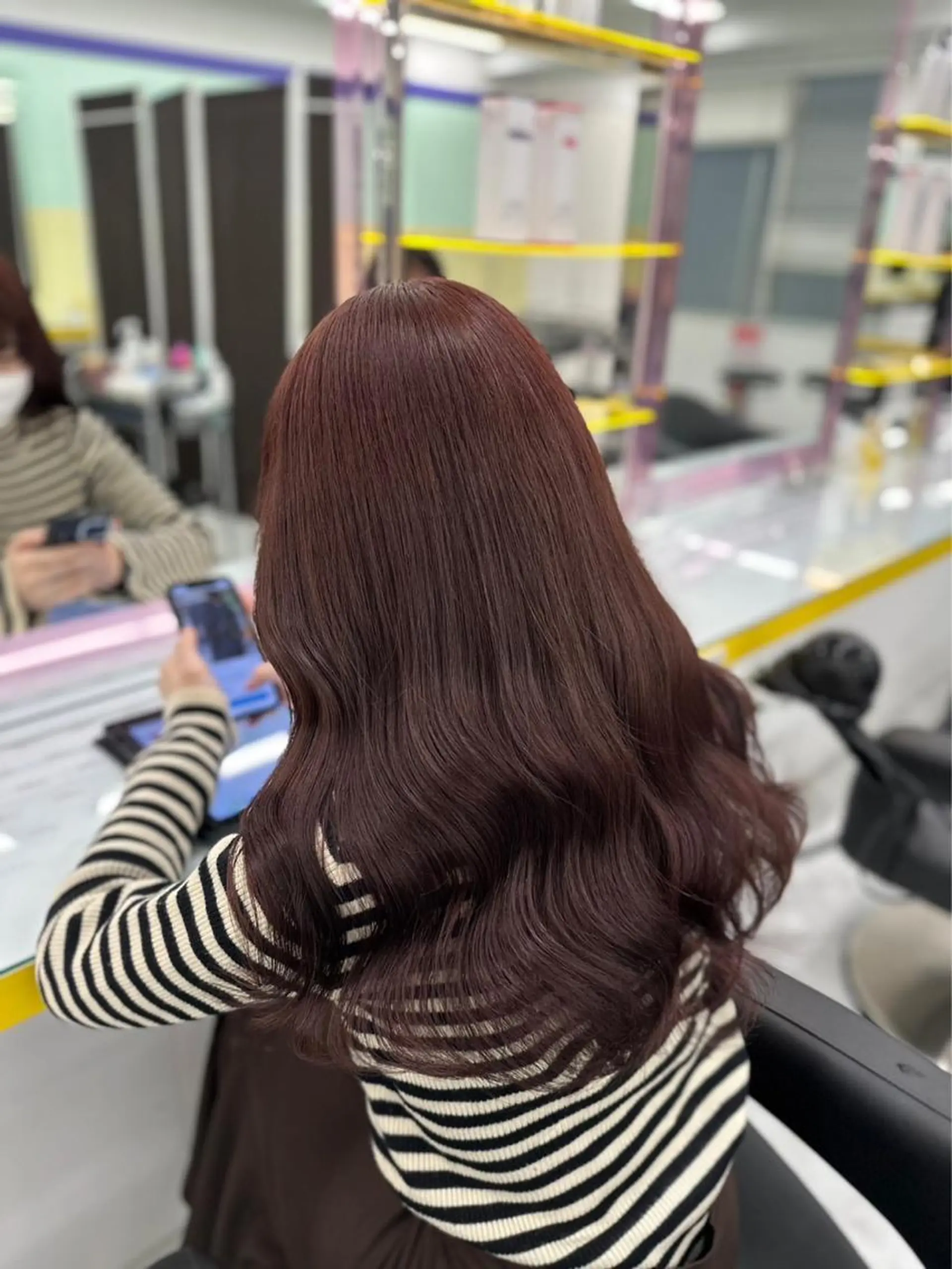 セミロング カラー ♥️韓国ヘア レイヤー♥️ゆりのヘアスタイル