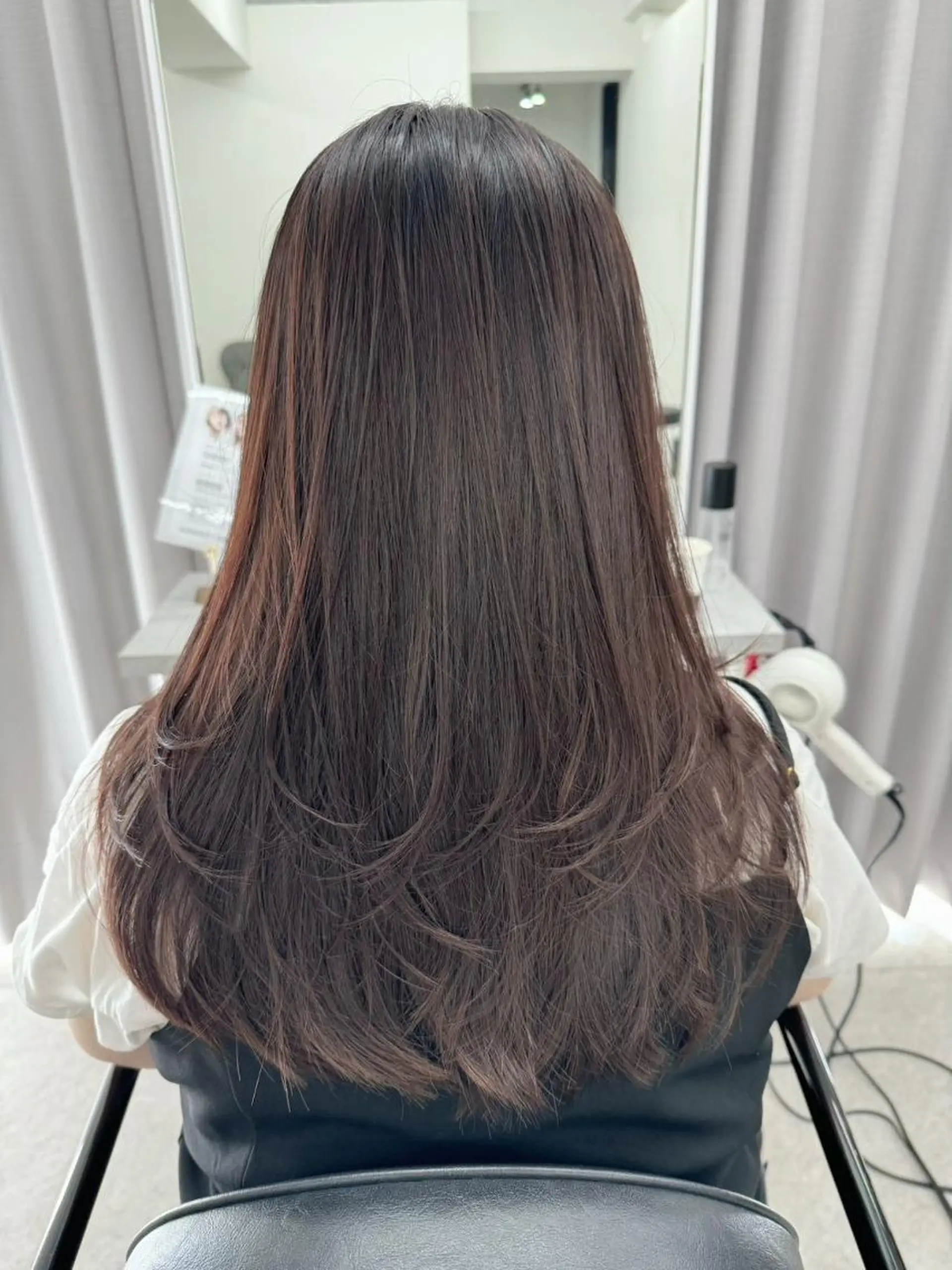 ロング カラー 髪質改善 縮毛矯正 カット ヘアカラー トリートメント newi fhami 吉祥寺のヘアスタイル