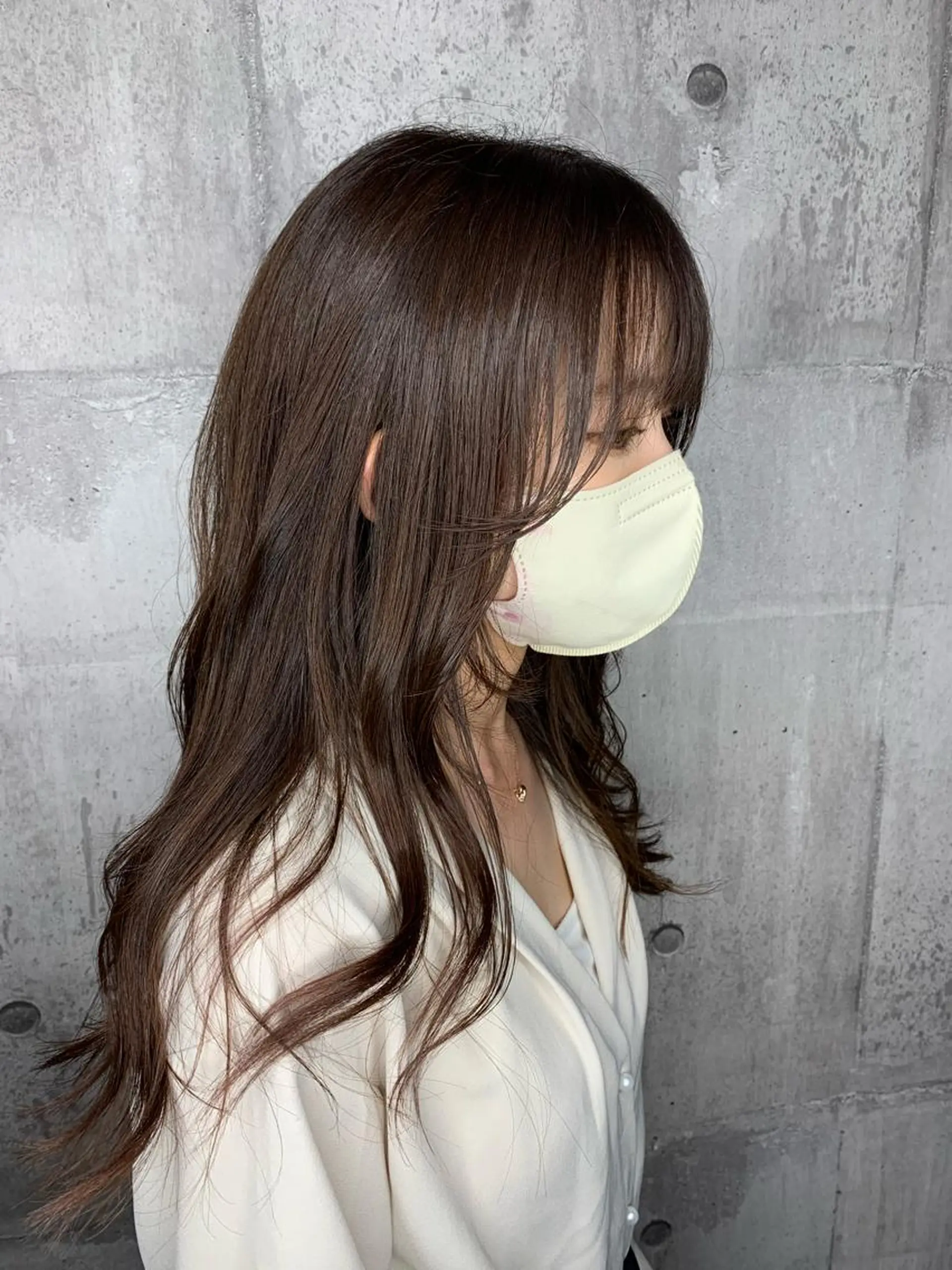 ミディアム カット ヘアカラー yoshihara yuukiのヘアスタイル