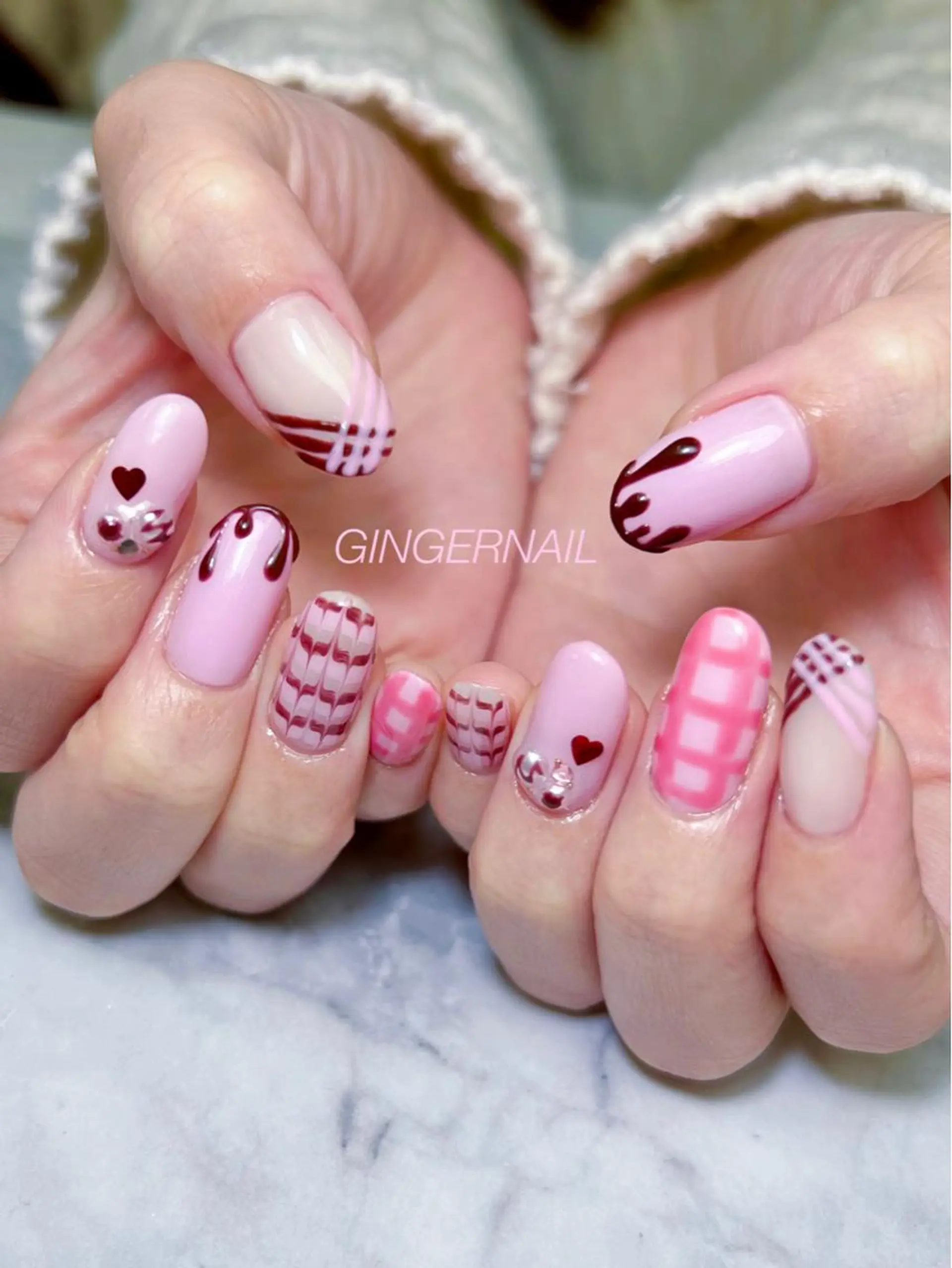 ネイル ハンドネイル ハンドケア 代々木 GINGERNAILのネイルデザイン