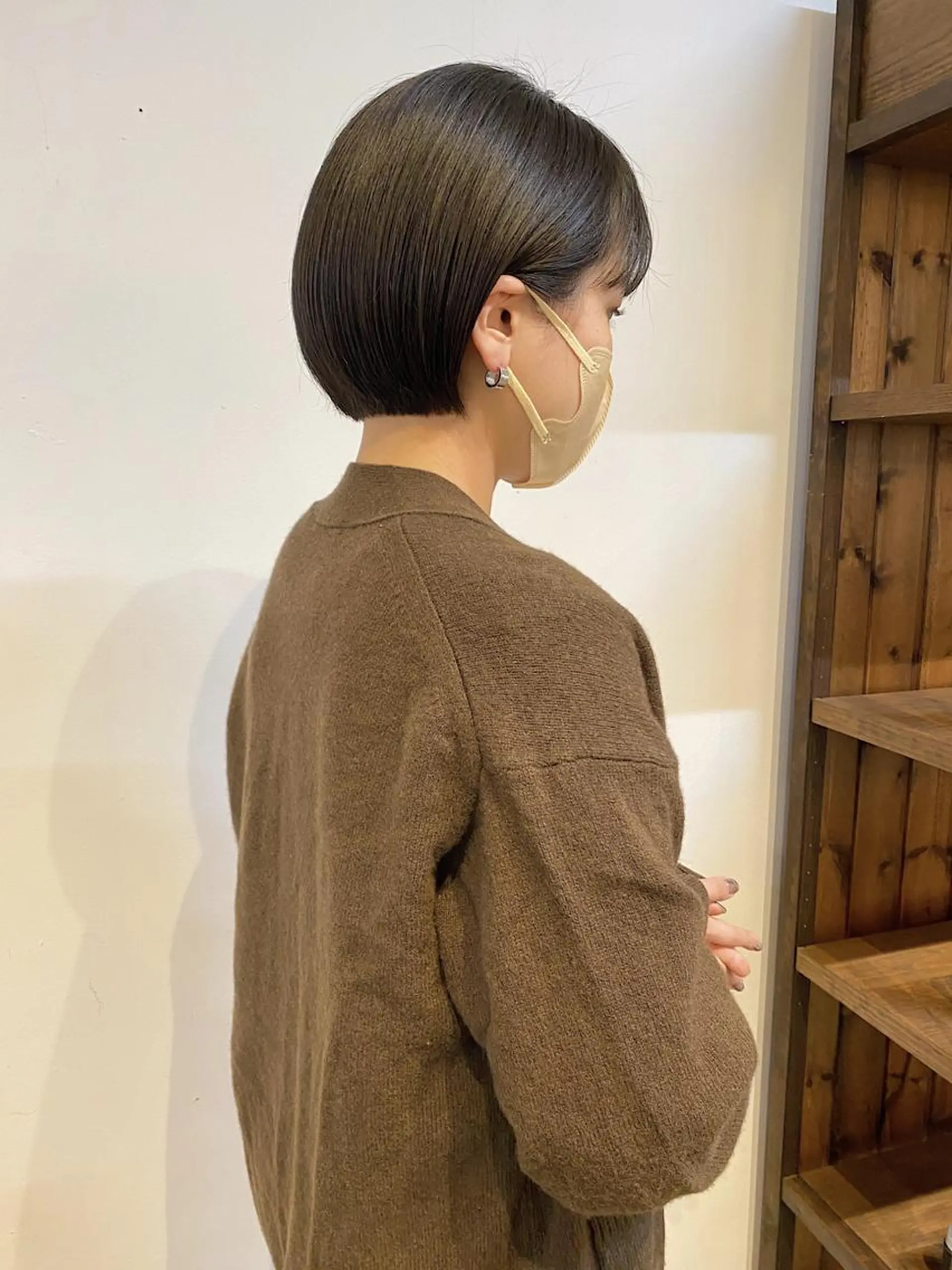 ショート 切りっぱなしボブ ボブ 似合わせカット 外ハネヘア CRAFT hairdesignのヘアスタイル