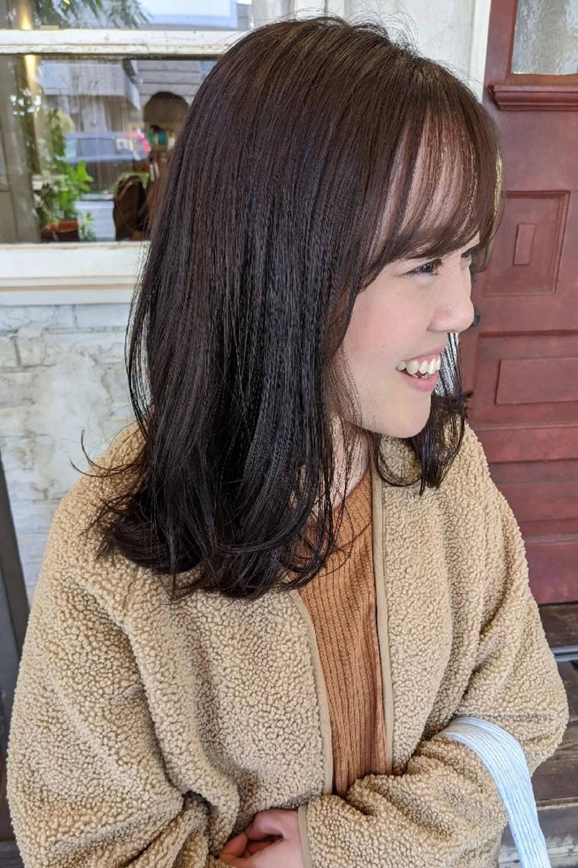 ミディアム カラー アッシュ アッシュグレー hair  salon Zöld.所属・KAIBORI ASUKAのヘアスタイル