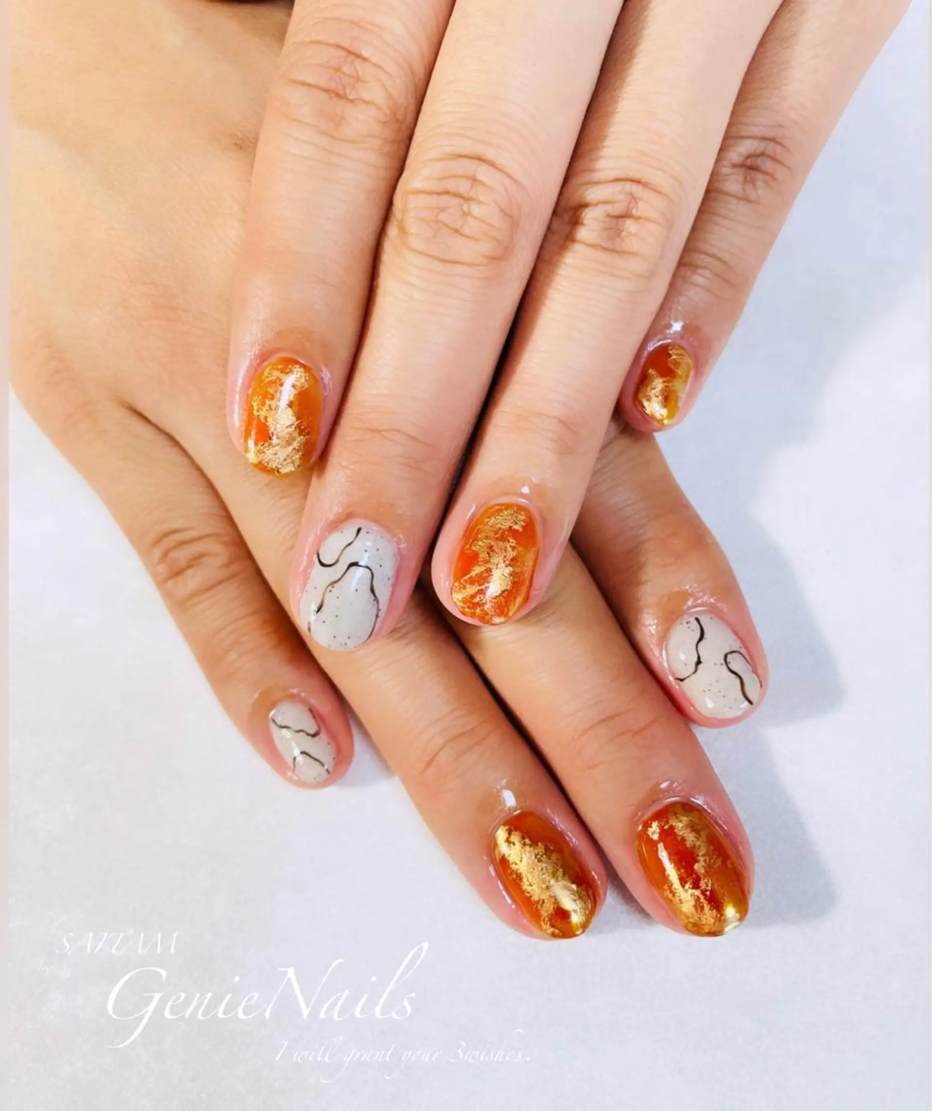 ネイル ニュアンスネイル Genie Nailsのネイルデザイン