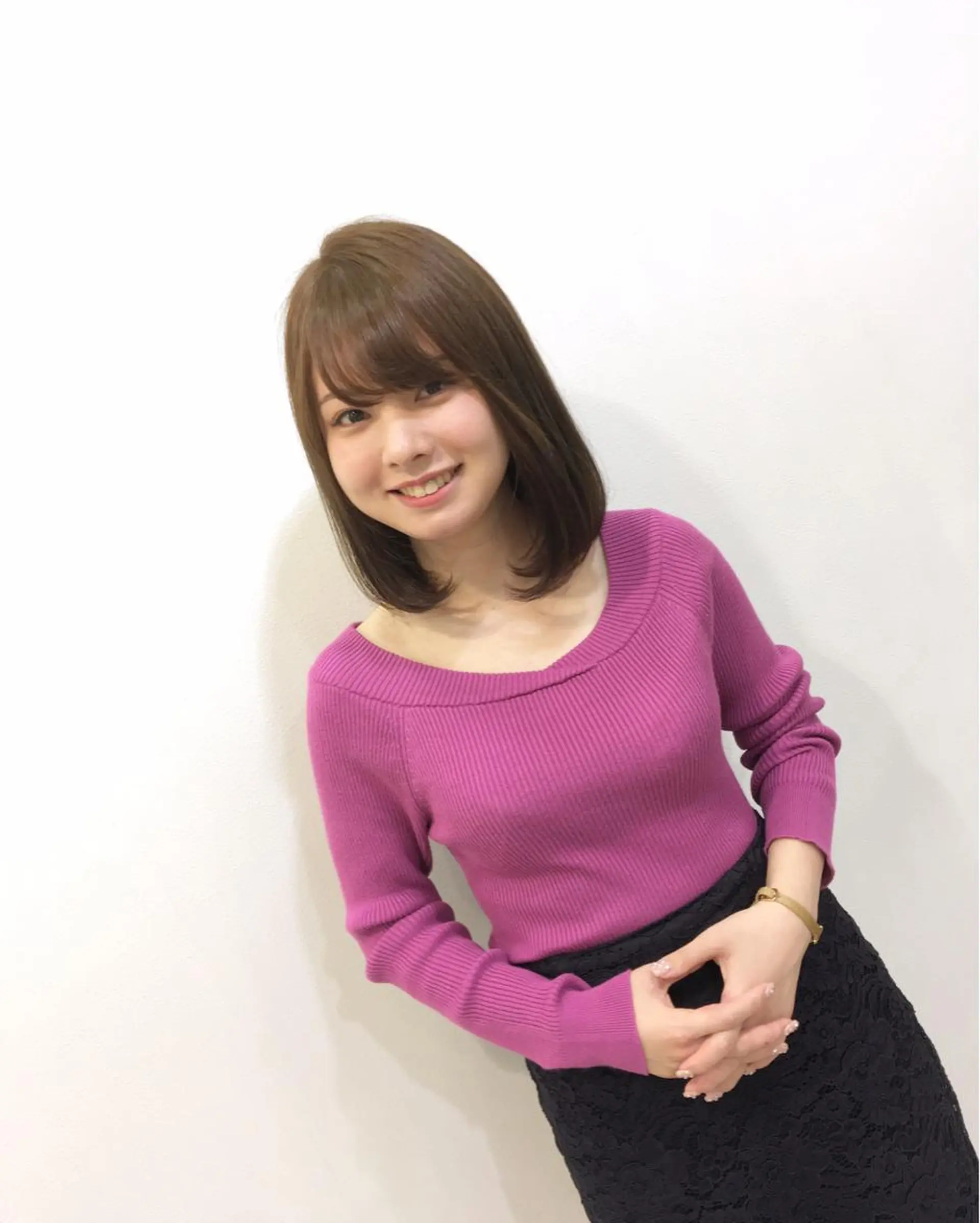 ミディアム はまべ です☆のヘアスタイル