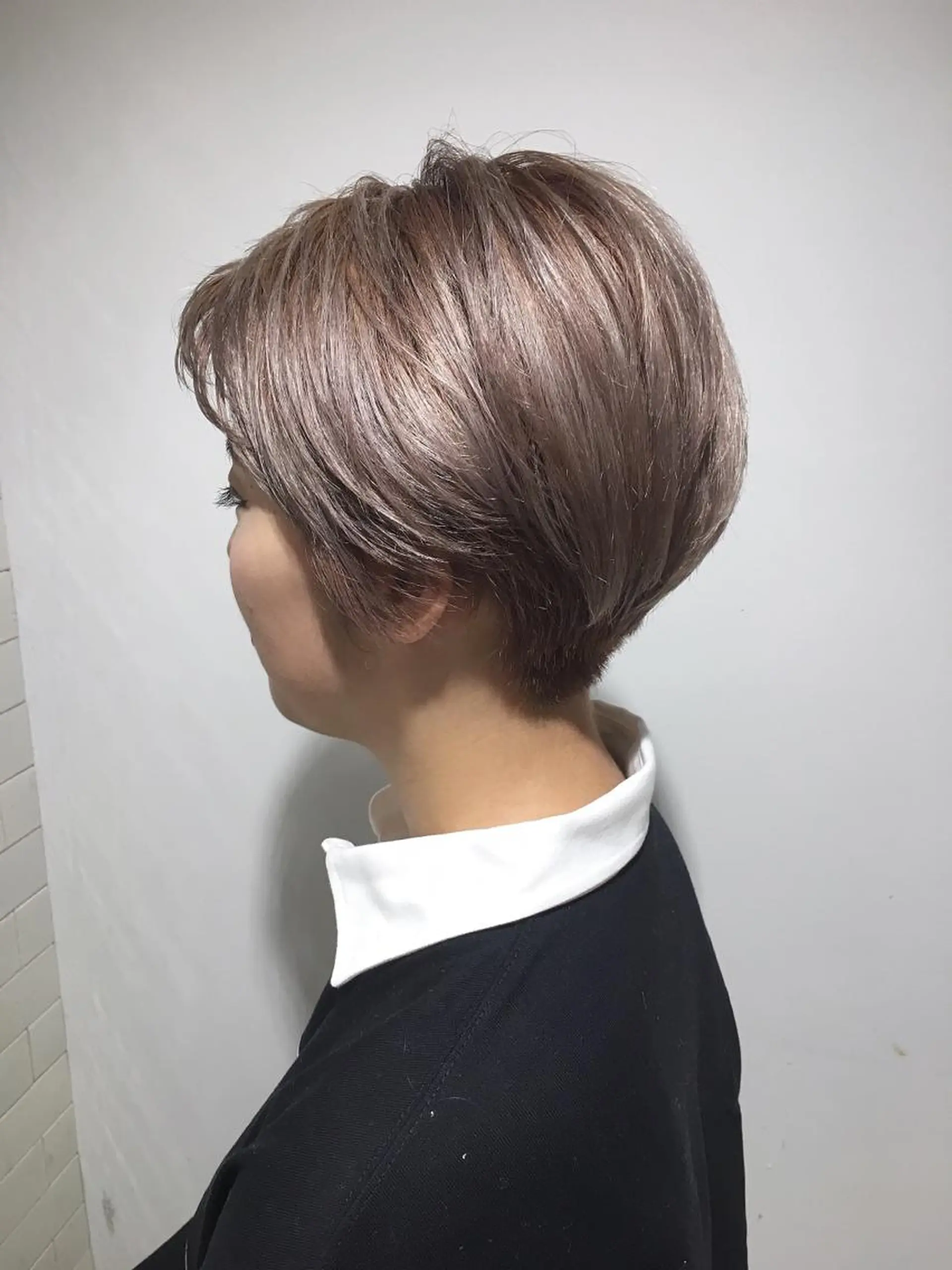 ショート ショートボブ ベリーショート ボブ ハイライト ショートヘア メンズツイスパ ショートフクヤマシンのヘアスタイル