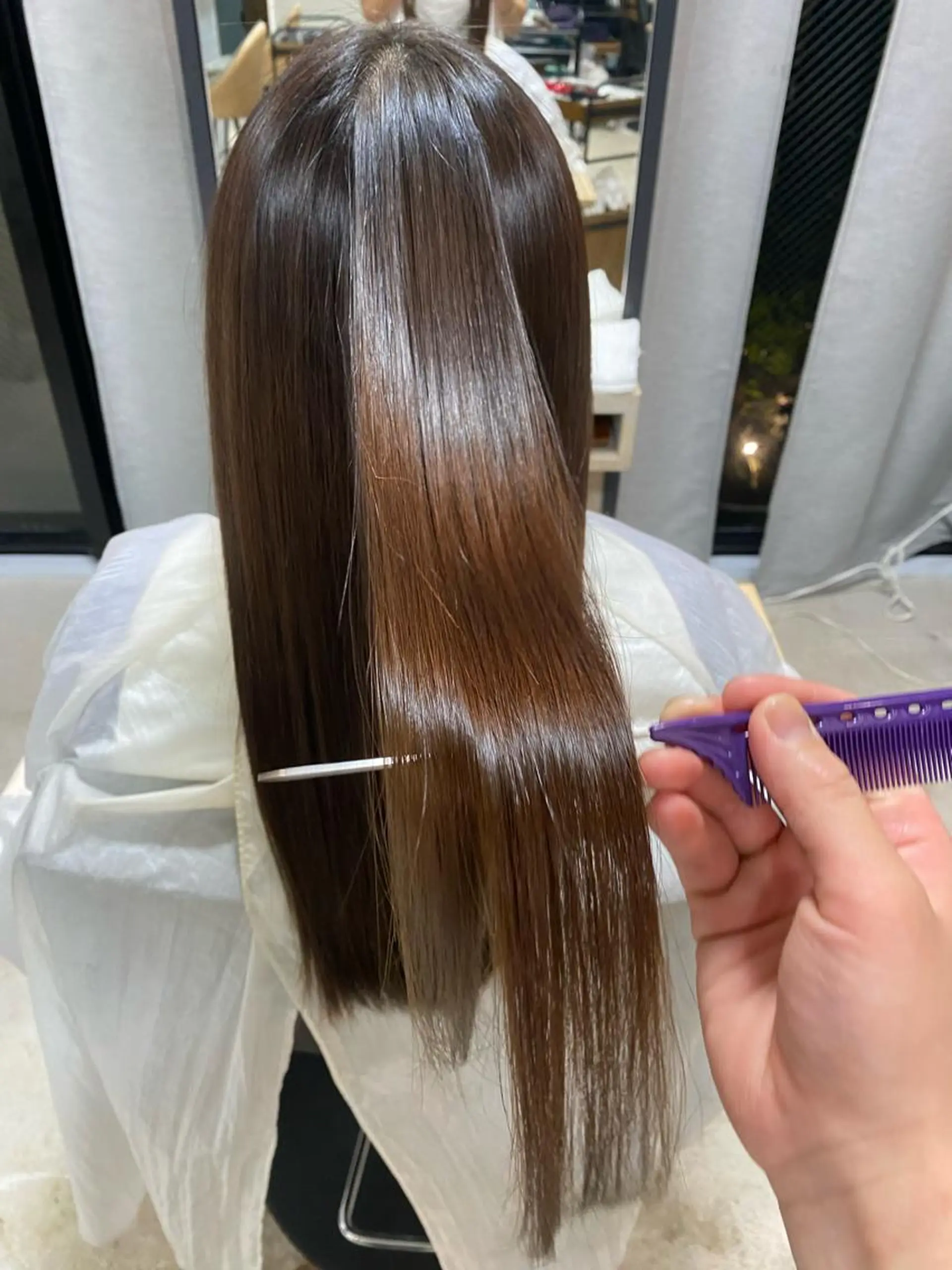 ロング 髪質改善 縮毛矯正 🪞表参道パーマ Nikachi🪞のヘアスタイル