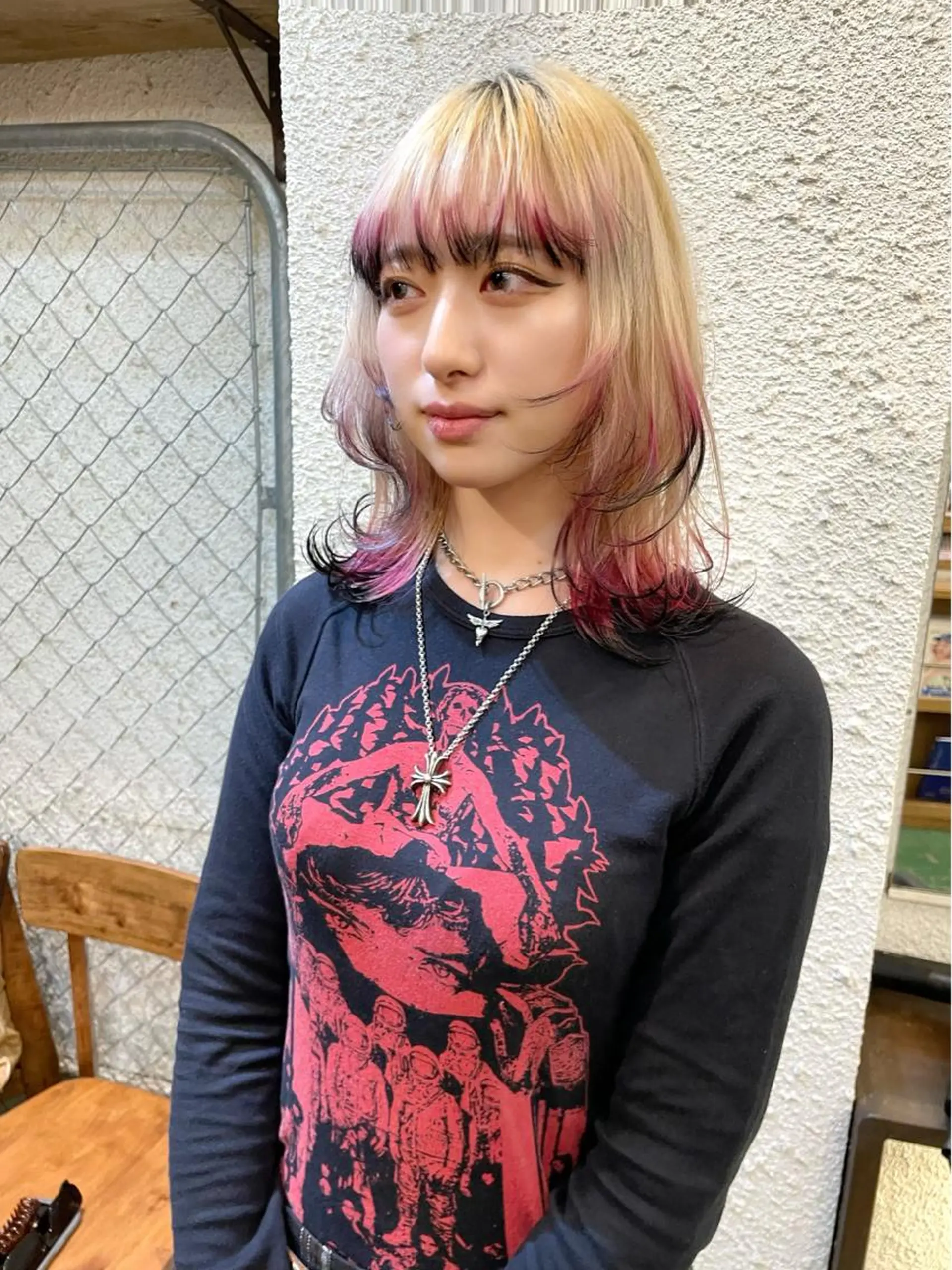 ミディアム カラー ヘアアレンジ ウルフカット カット ヘアカラー トリートメント 〽️magico/ ウルフDaiki〽️のヘアスタイル