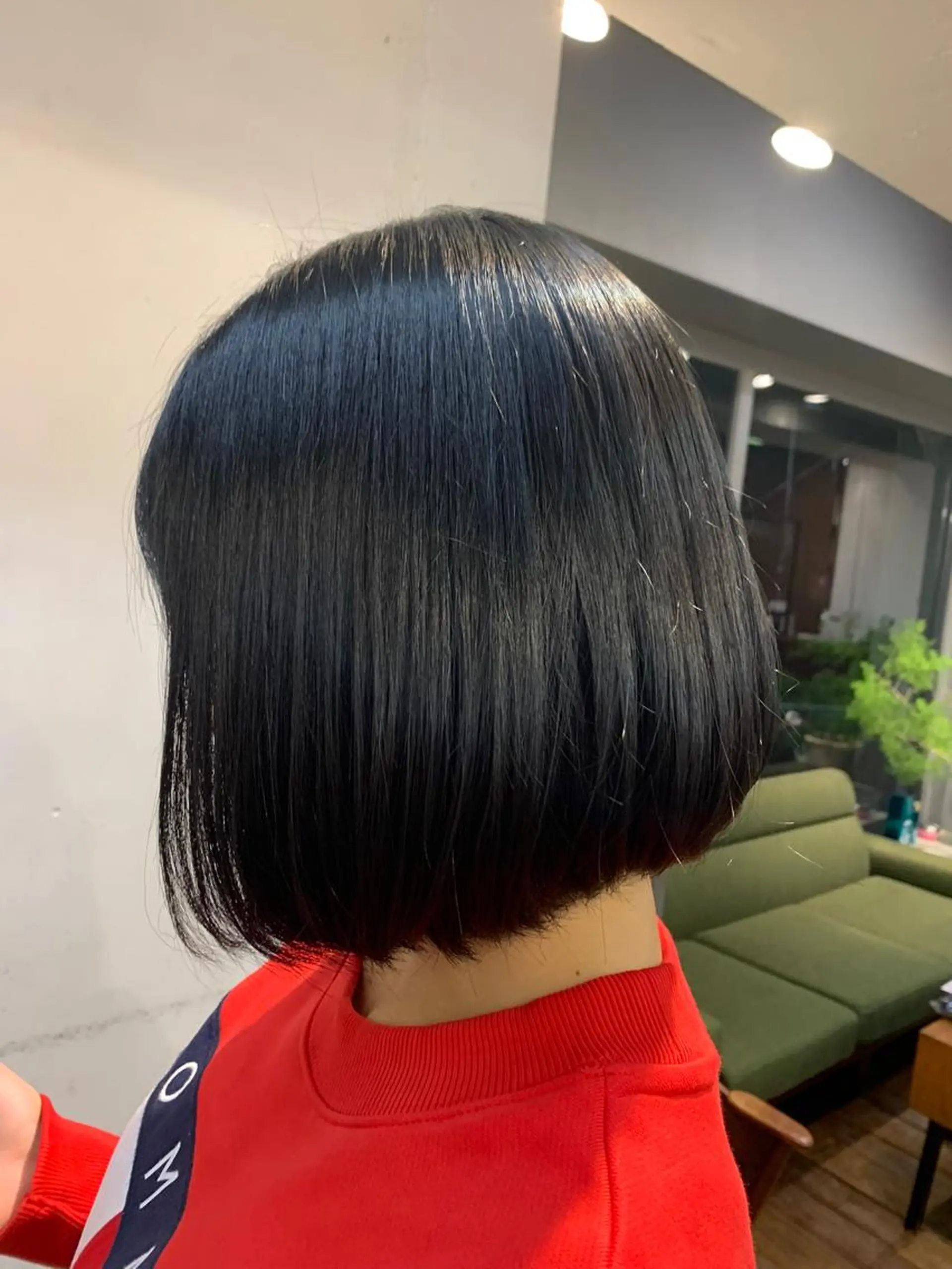 ミディアム カラー 山梨 慶斗のヘアスタイル