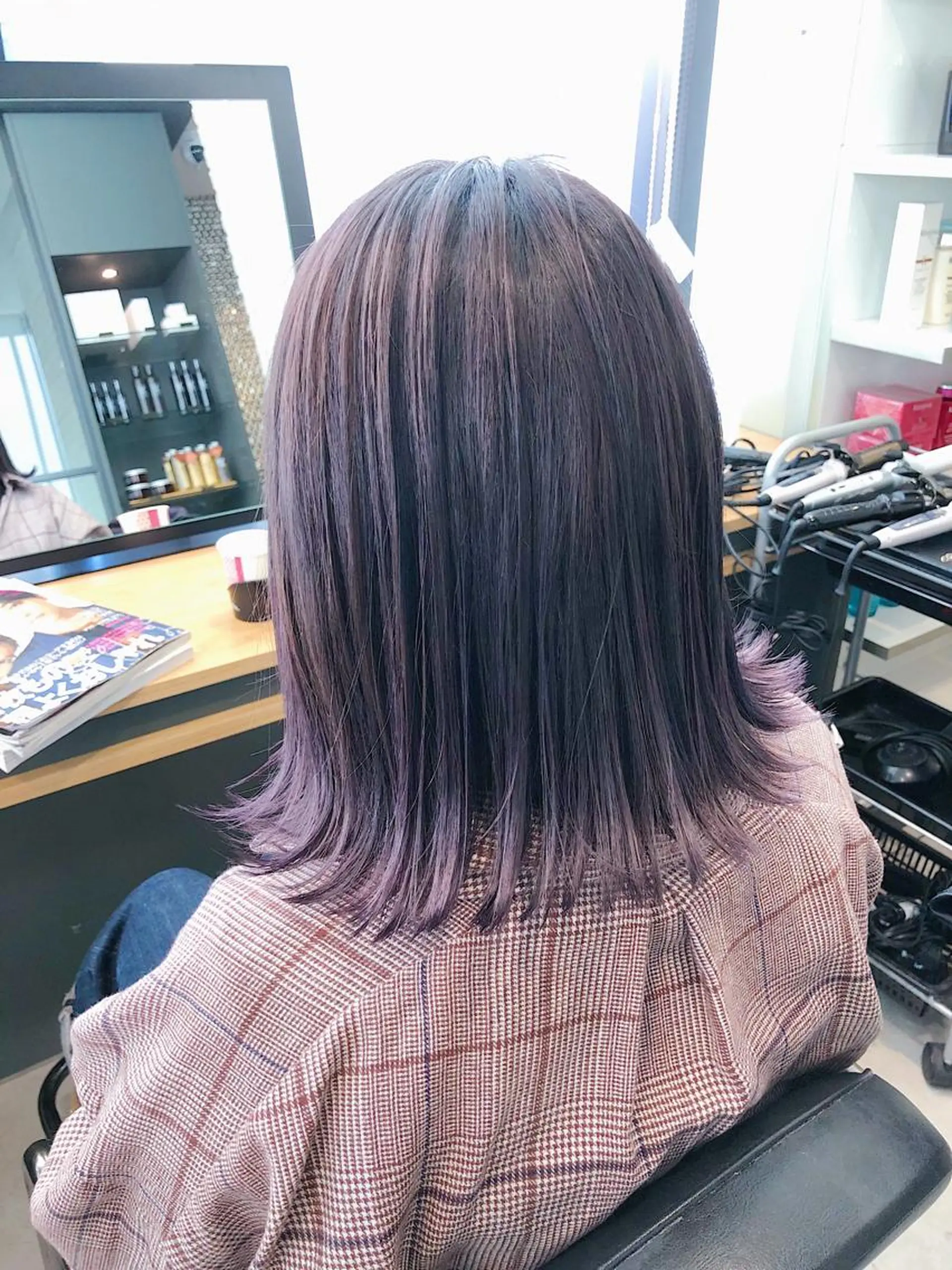 ショート カラー ラベンダーカラー 外国人風カラー 【t.a.g（タグ）】所属・ノンダメージ髪質改善 カラー💎/KURAのヘアスタイル