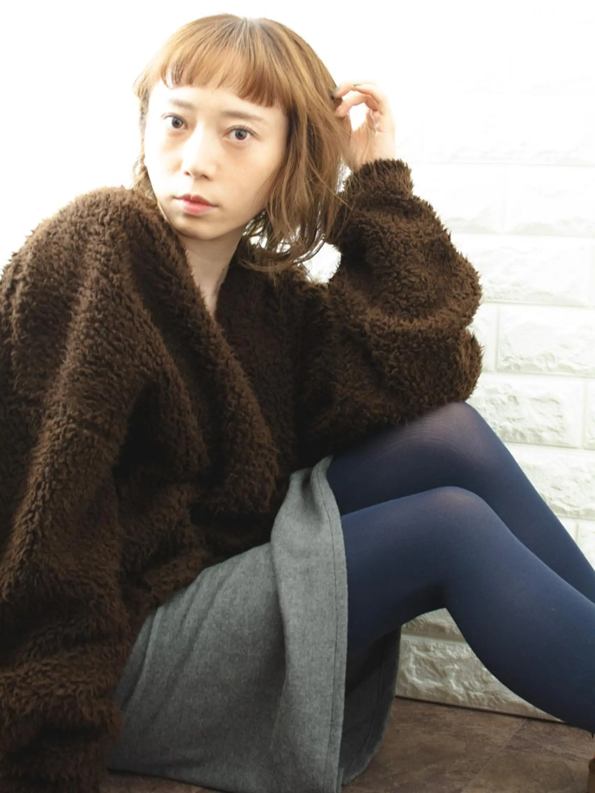 ショート カラー ショートボブ ベージュカラー ブルーカラー ブルージュ グレージュ 撮影モデル 斉藤 正敏のその他イメージ