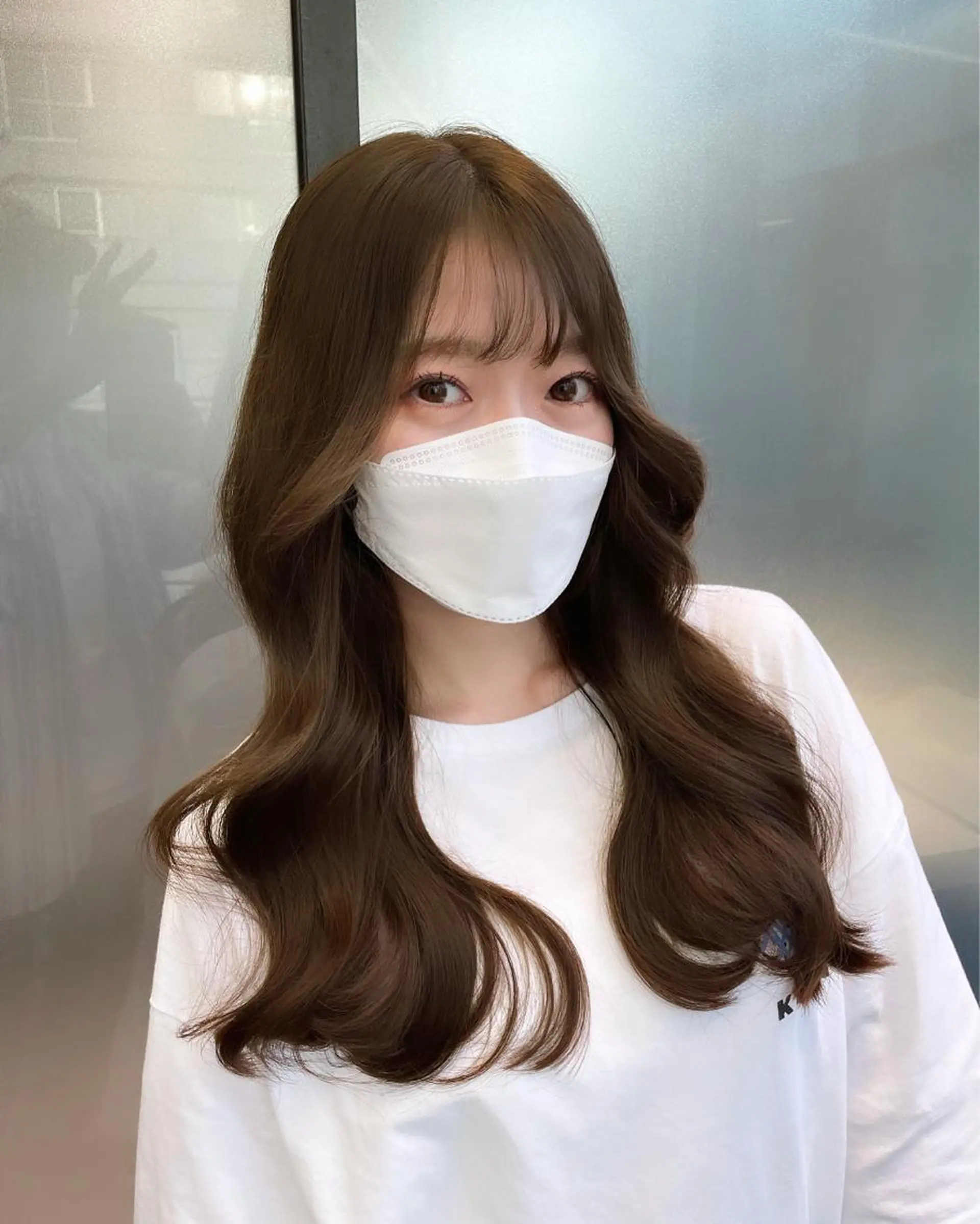 ミディアム カラー 韓国ヘア 店長NEGIのヘアスタイル