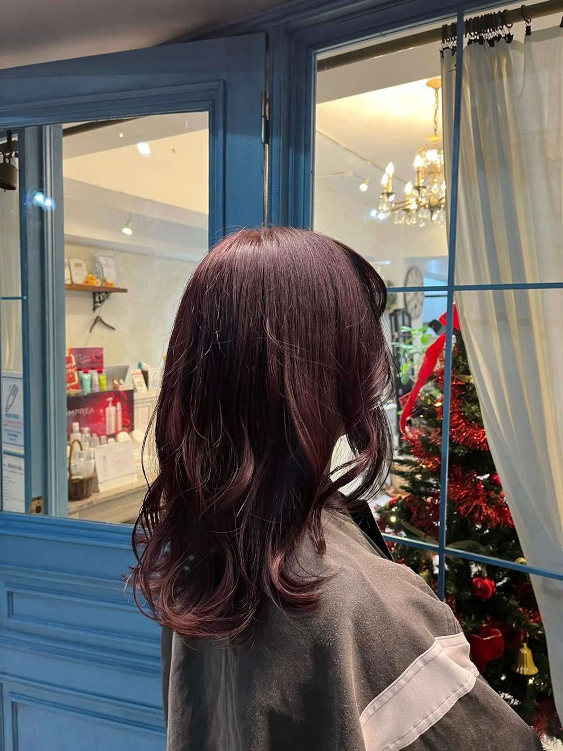 ロング カット ヘアカラー トリートメント ツヤカラー🫧Sae ネイルモデル募集中のヘアスタイル