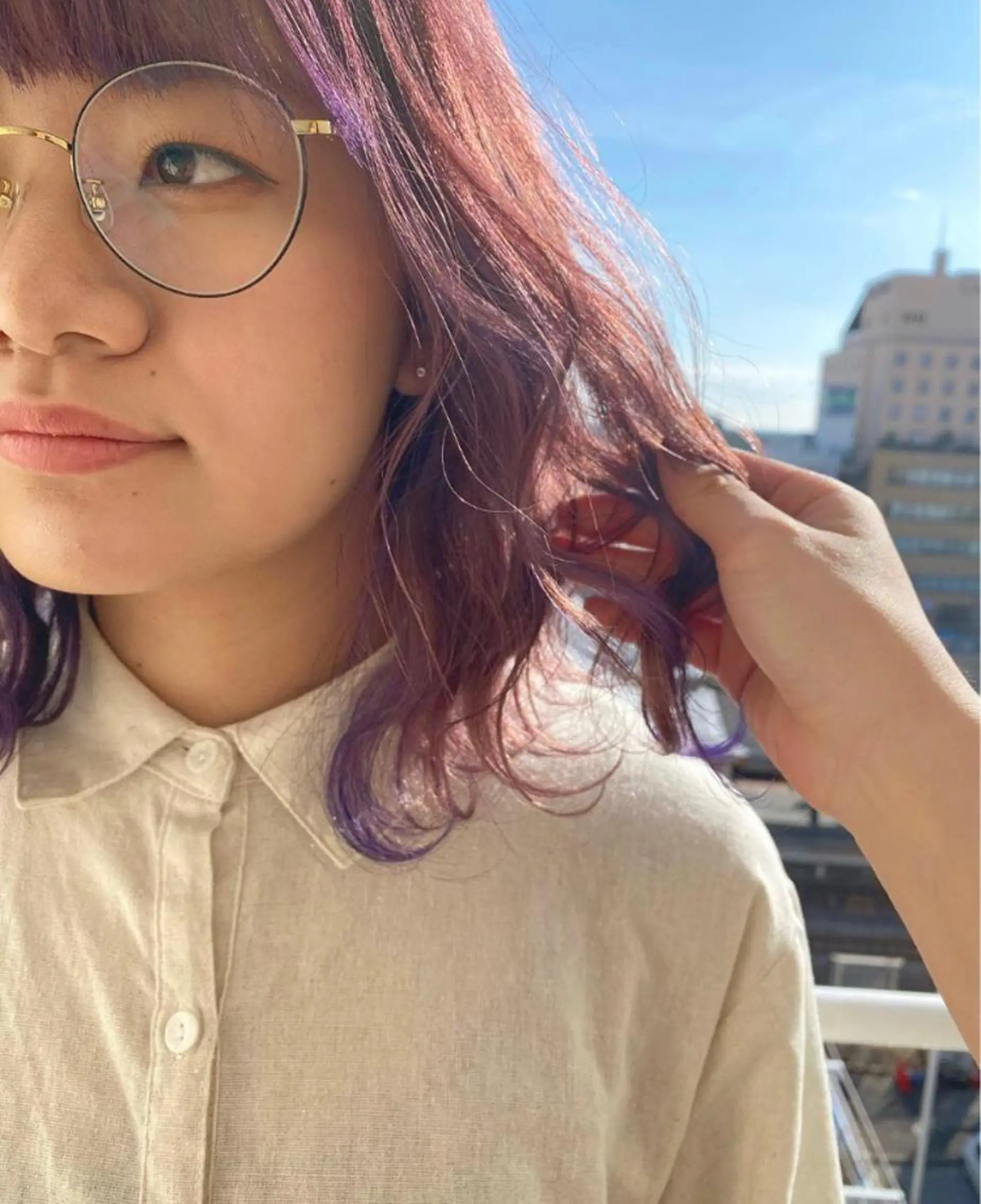 ミディアム カラー レイヤー/ウルフ🤎 mayo.のヘアスタイル