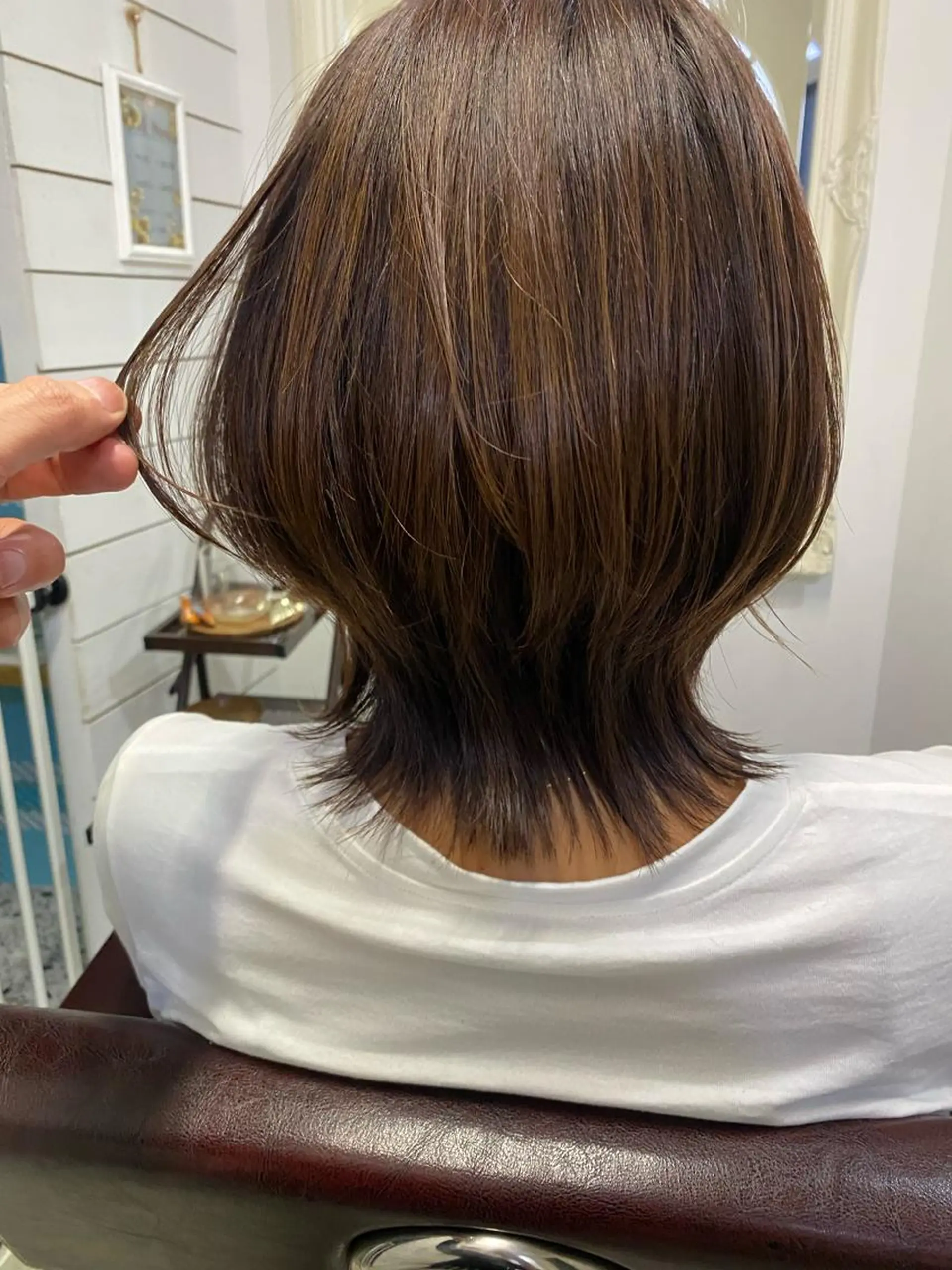 ミディアム 西尾 隆介のヘアスタイル