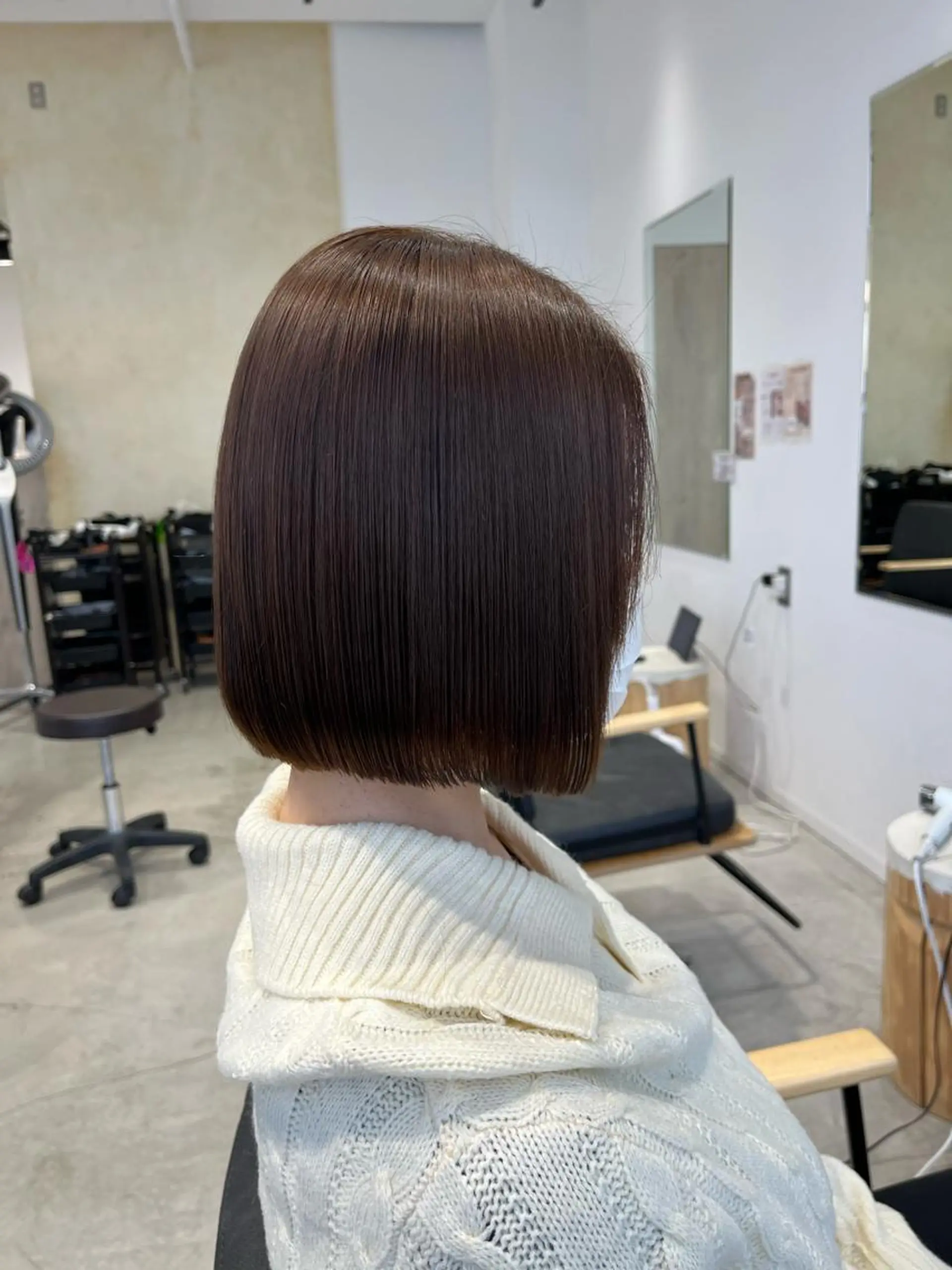 ショート カット 縮毛矯正 ボブ/美髪矯正 /佐藤　奈巳のヘアスタイル